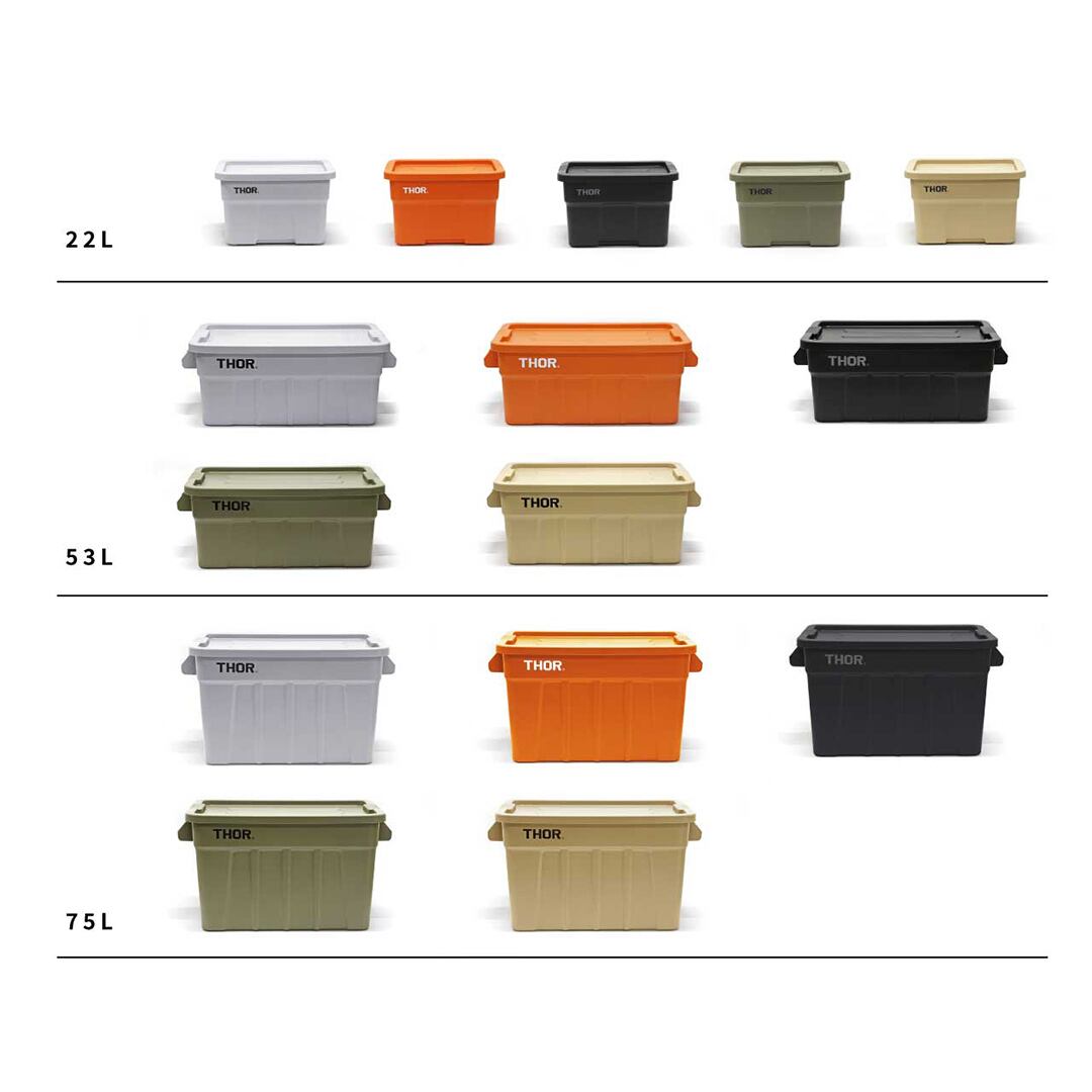 THOR Large Totes With Lid 22L DC 
