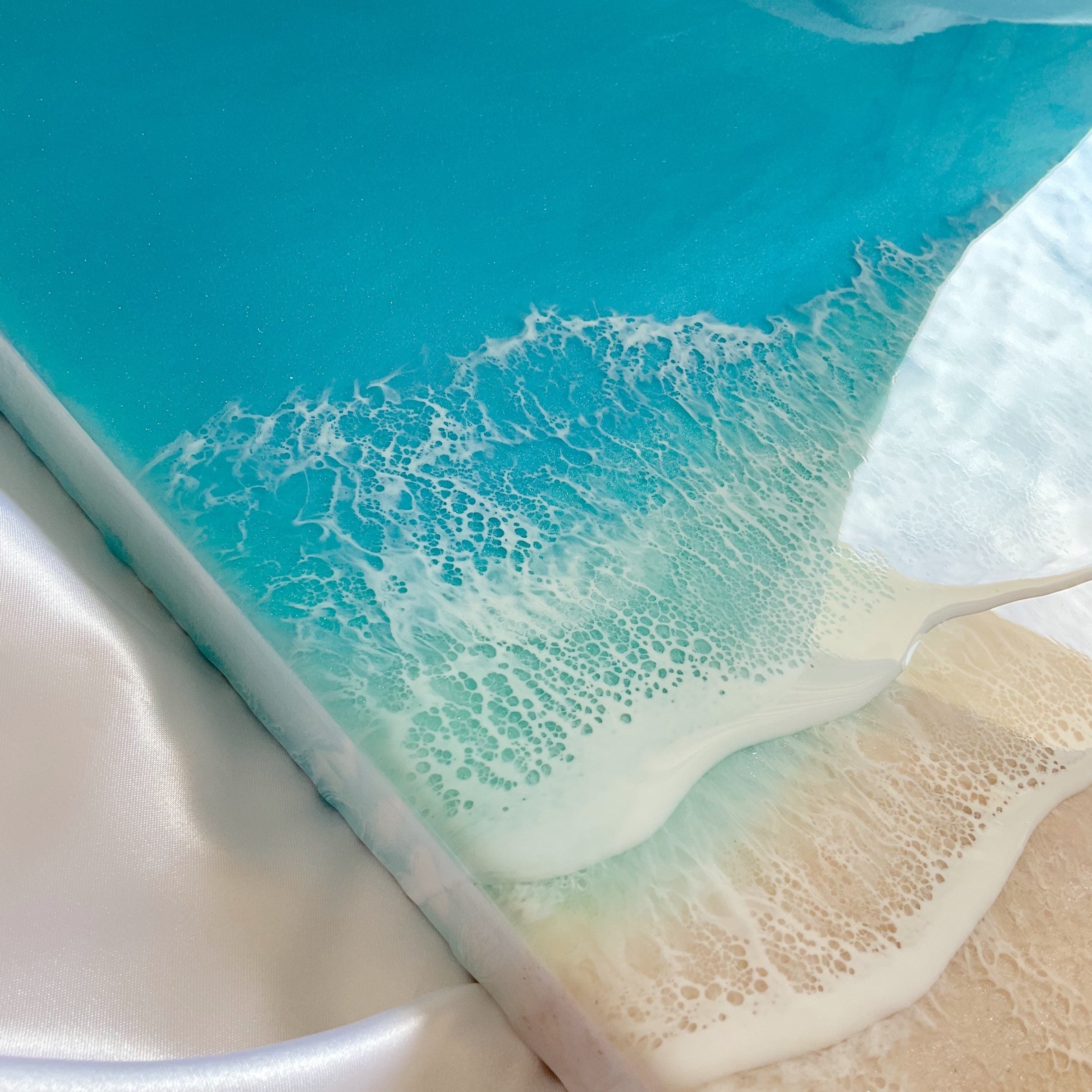 ビッグパネル 海のアートパネル レジンアート オーシャンレジンアート