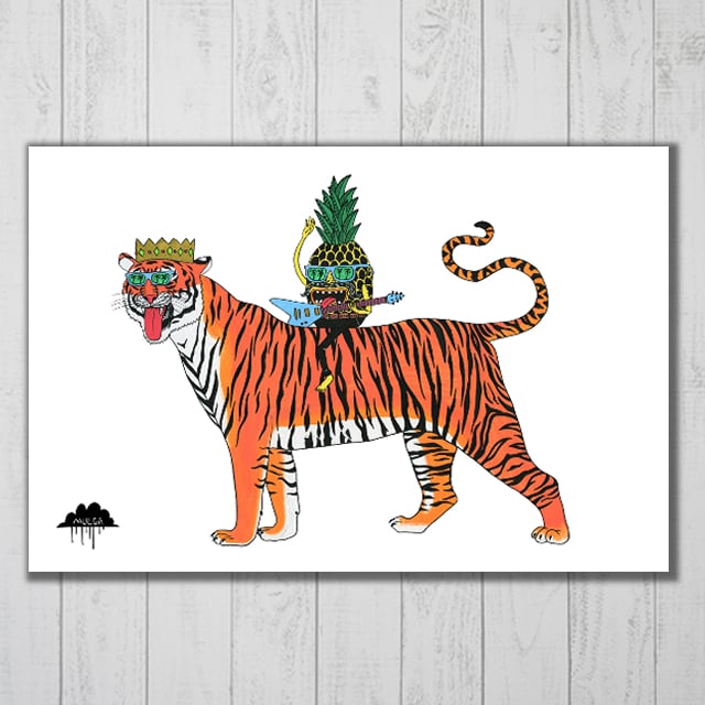 アートインテリア(キャンバス)/A-C-37-5075_Pavel the Pineapple