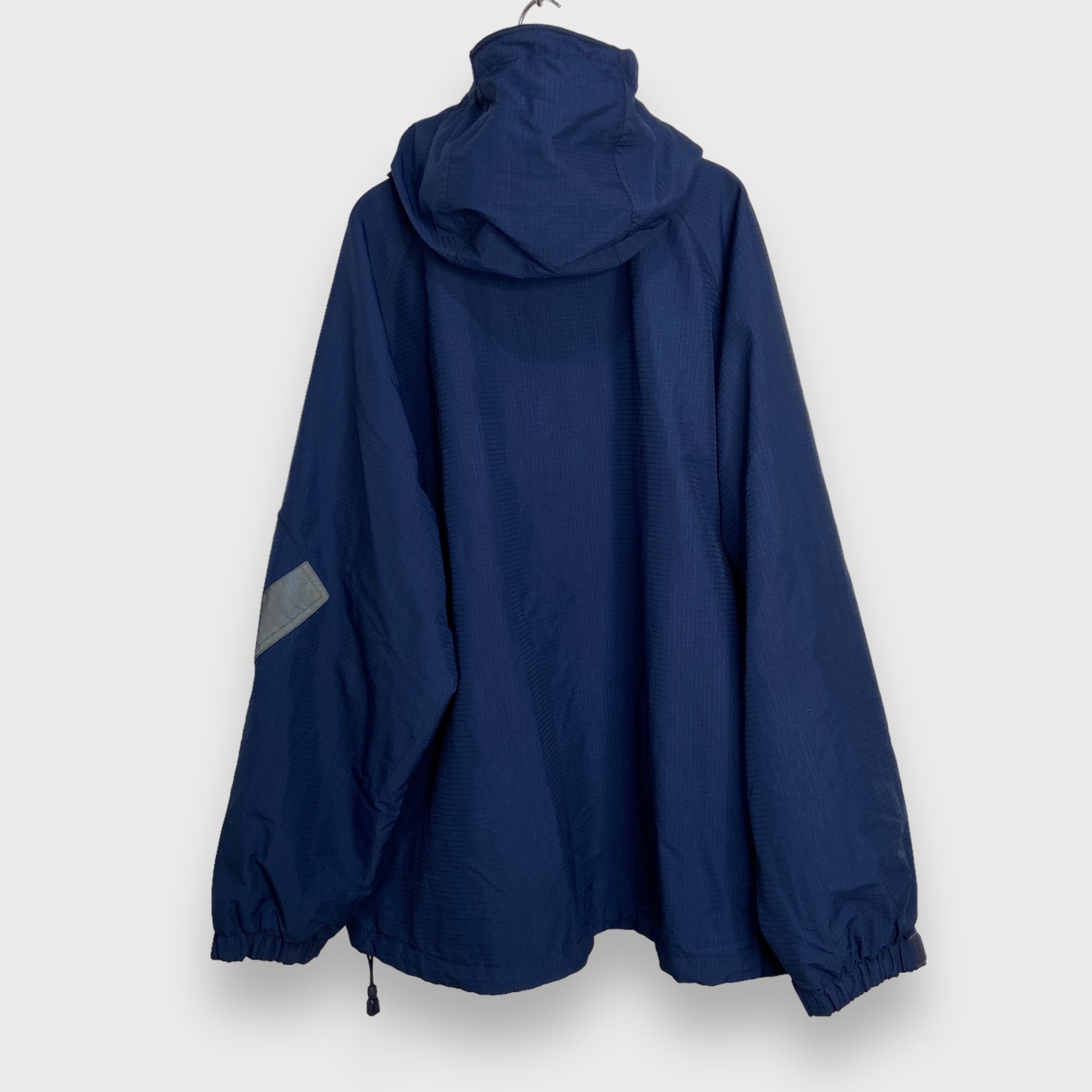 00s NIKE ナイキ アノラックパーカー テック系 ナイロン 紺 XXL | 古着