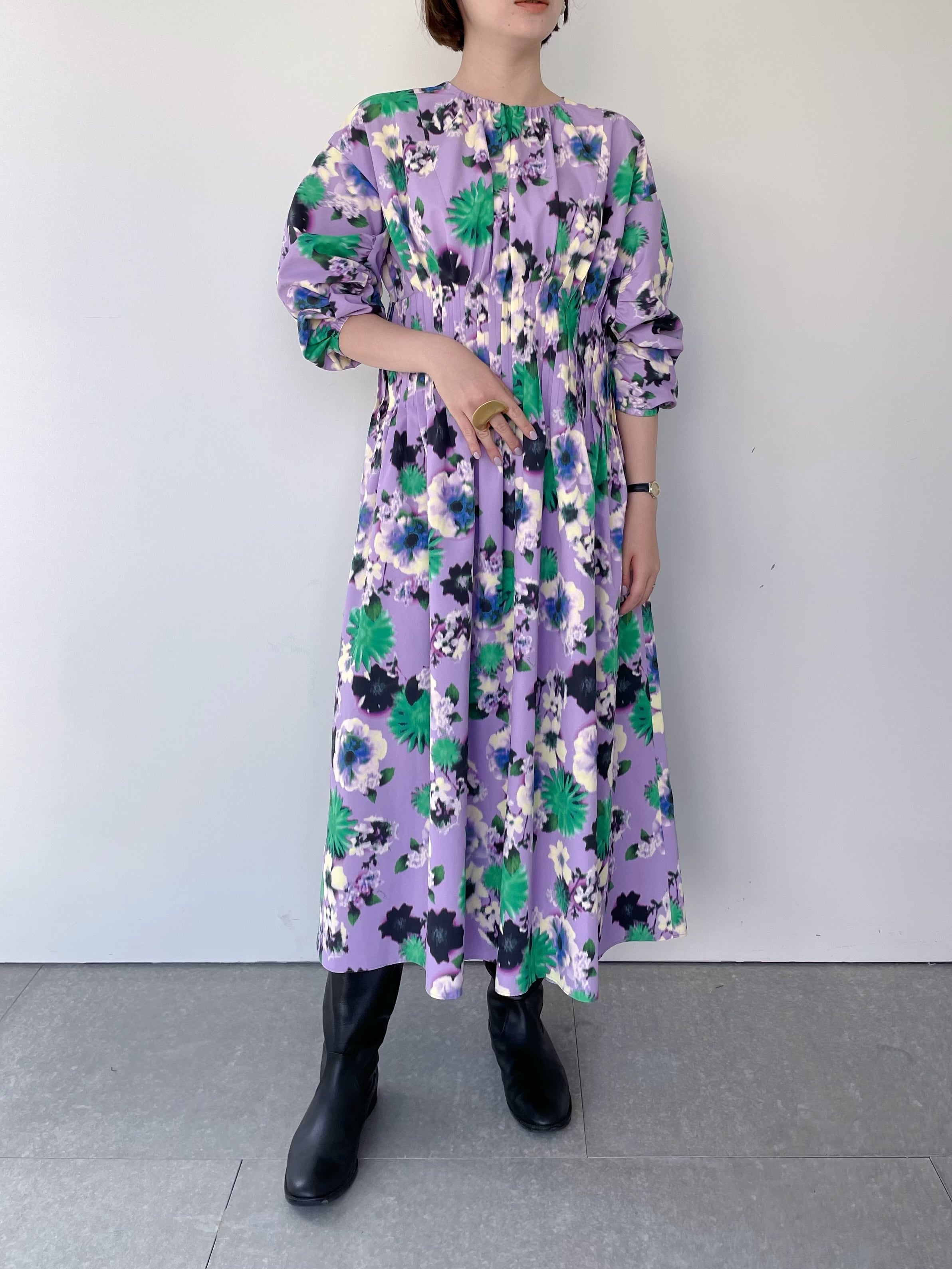 MUVEIL フラワープリントワンピース | KOKO