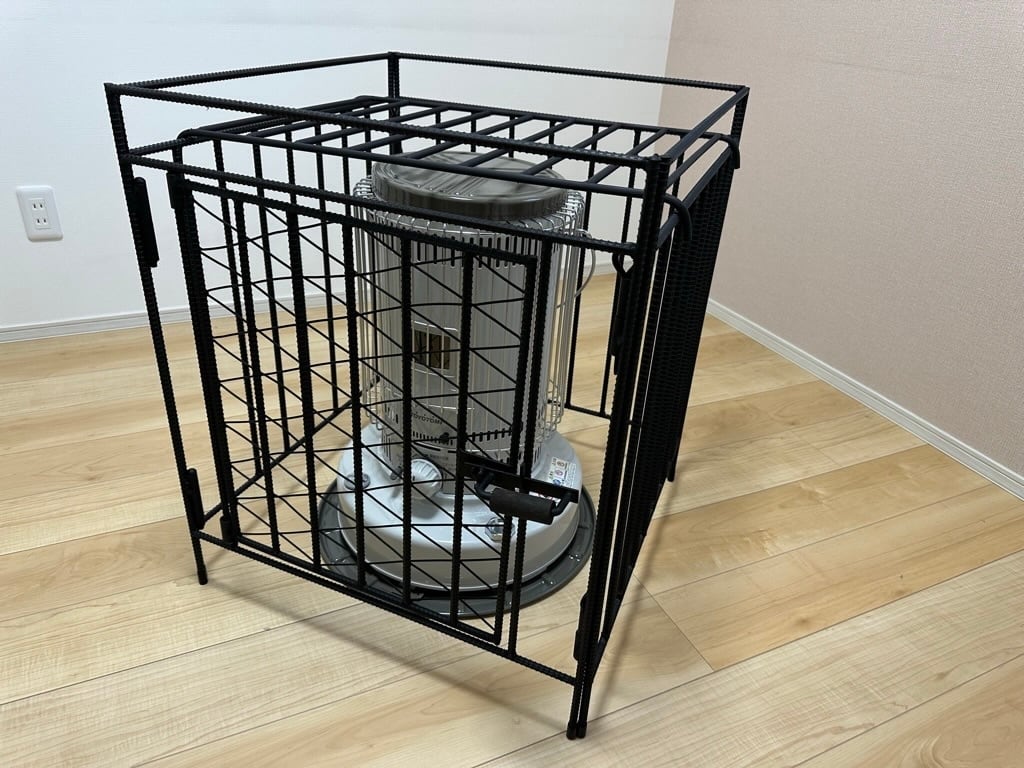 トヨトミ KS-67H対応 ストーブガード 工房金魚アイアンシリーズ 菱形