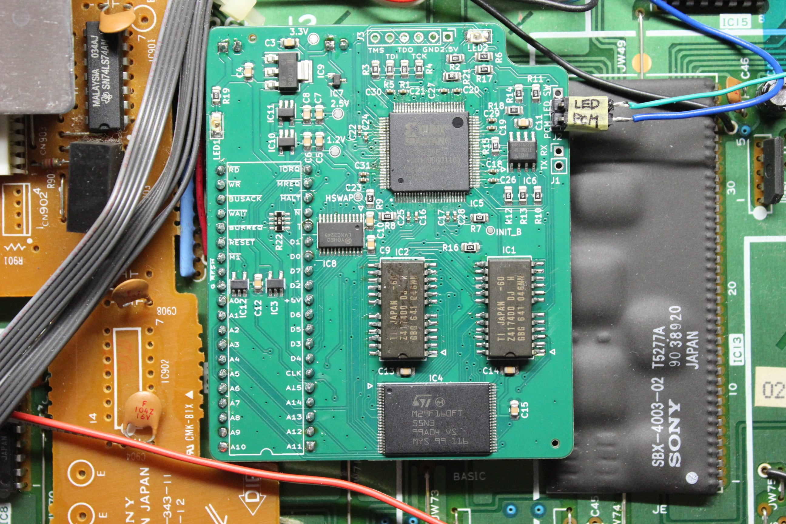 CHIPART製 MSX turboR upgrade board for SONY MSX2+キット 取付代行