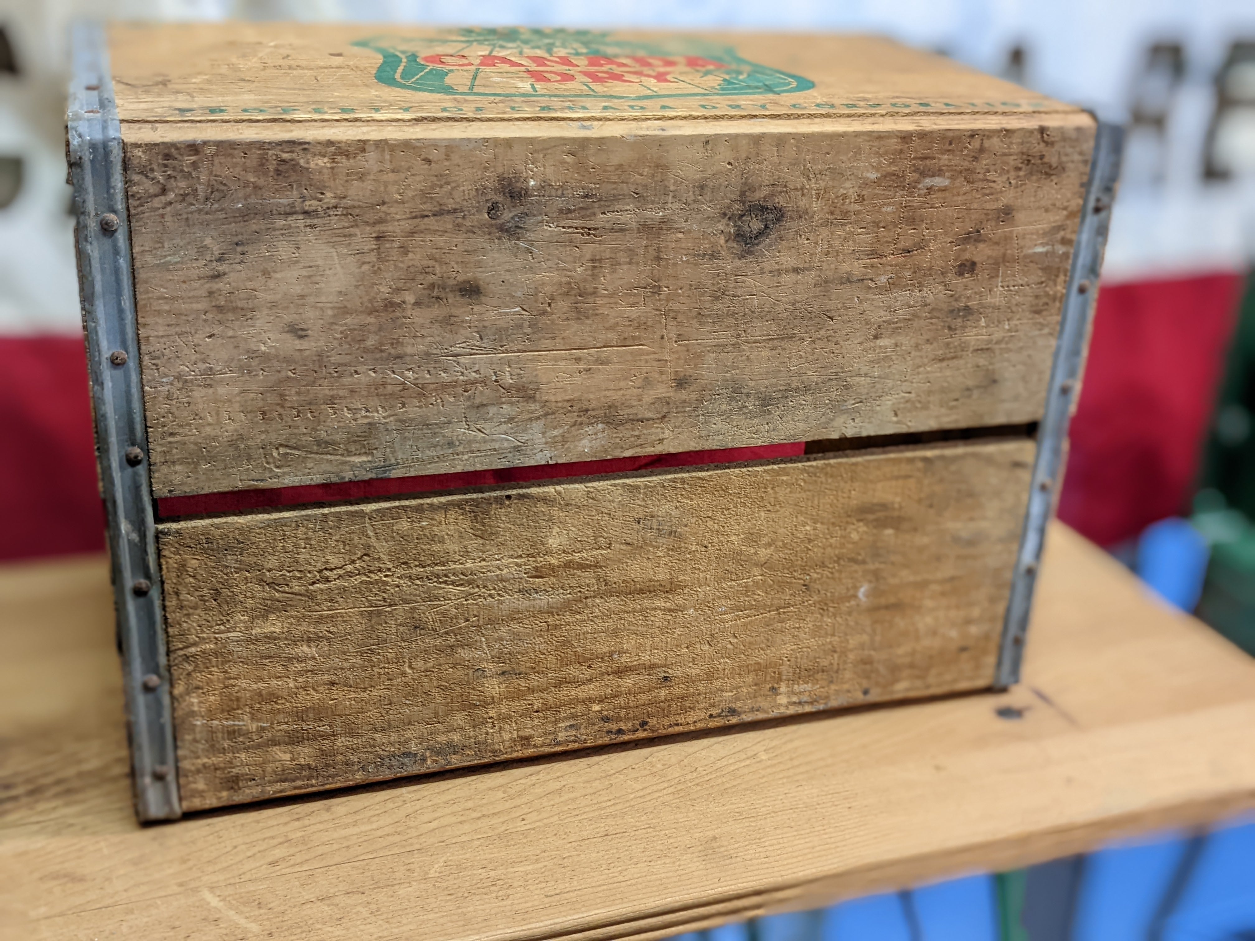 Vintage CANADA DRY Crate Wood Box ビンテージ ウッドボックス カナダ
