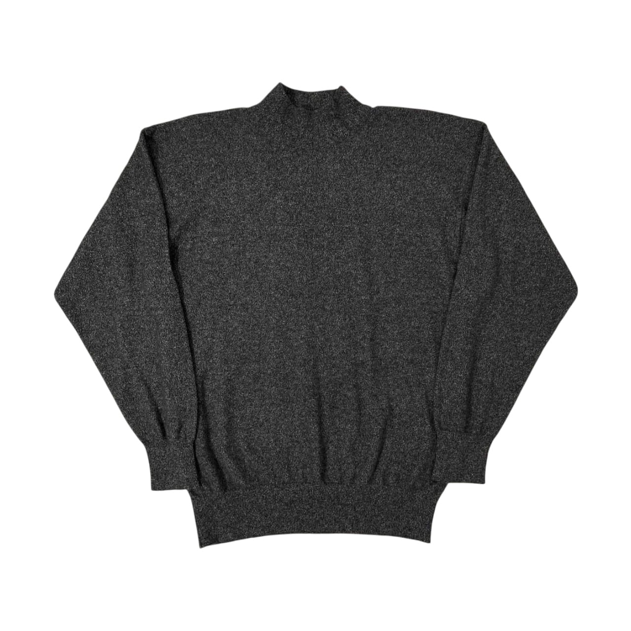 スコットランド製 80s カシミヤ100% SCOTNESS モックネック カシミア