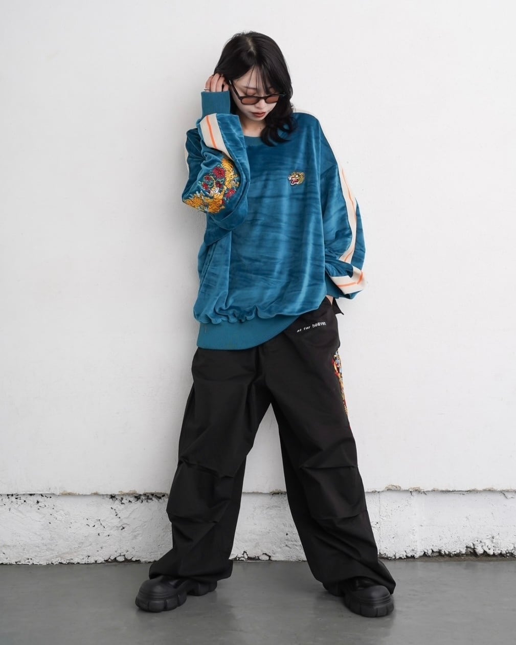 Tiger track sweat/green | チュウカタベタイ