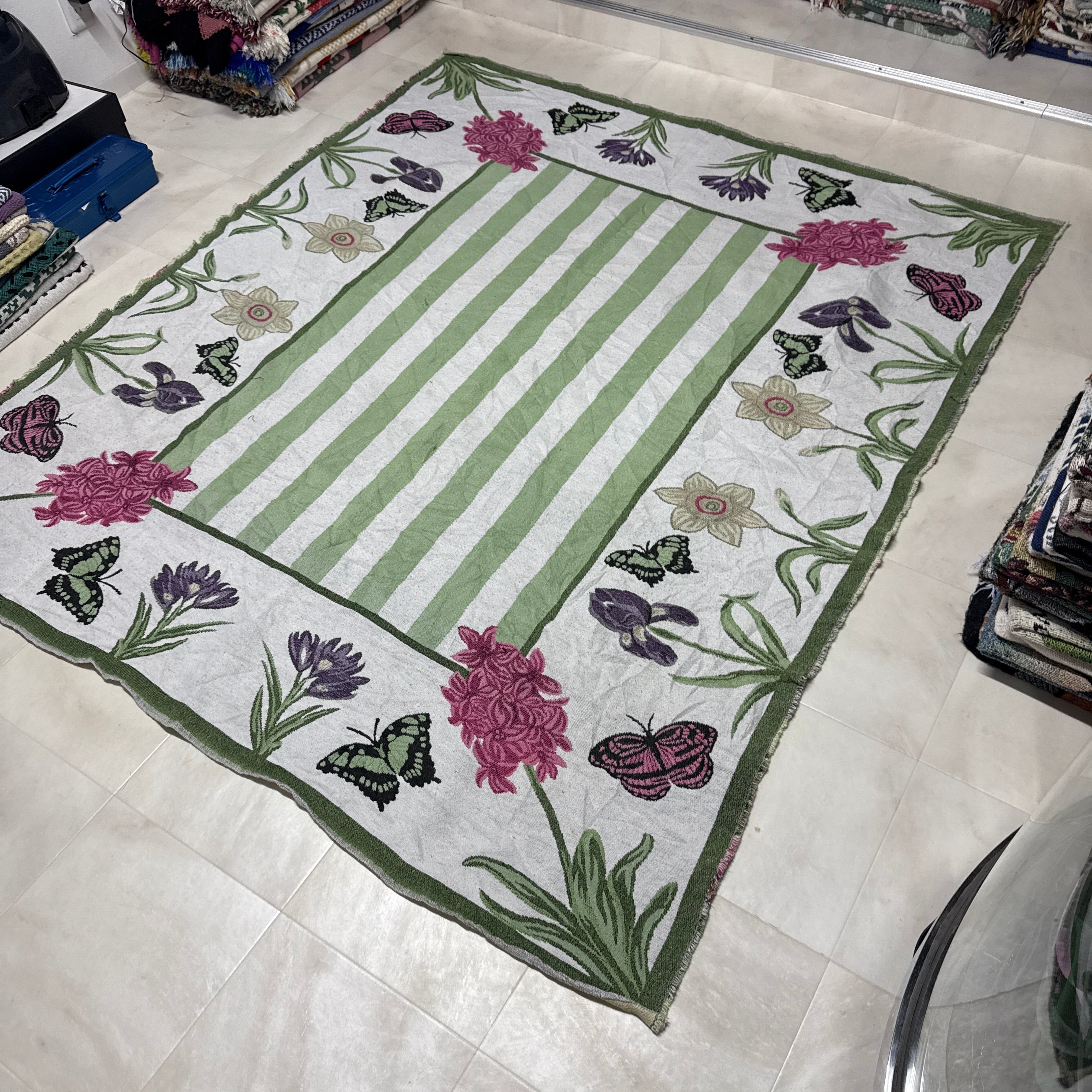 メキシカン サンダーバード マルチカバー ソファーカバー ラグ 210x114