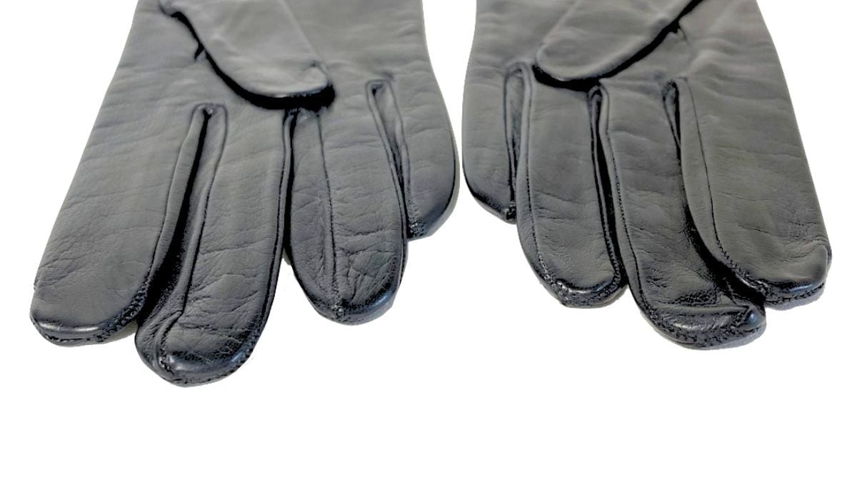 未使用 CHANEL シャネル レザー グローブ 革手袋 ラムスキン ココ