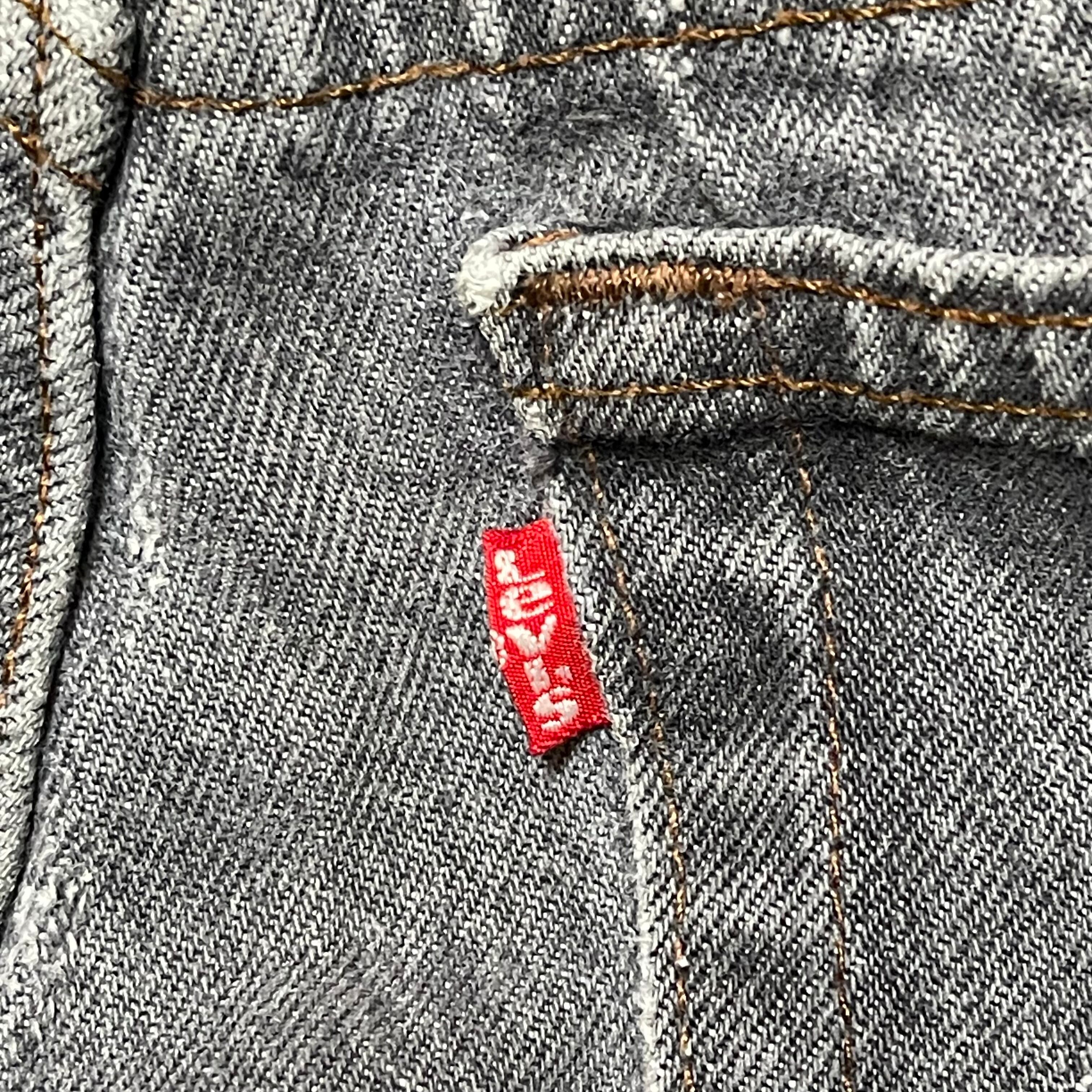80's USA製 Levi's 501 先染め ブラックデニムパンツ 《 W31 L32