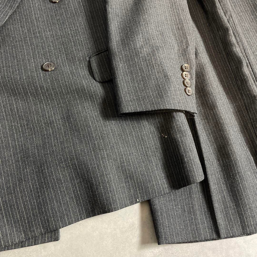 90s ヴィンテージ スーツ ダブル セットアップ成人式vol.127ストライプ