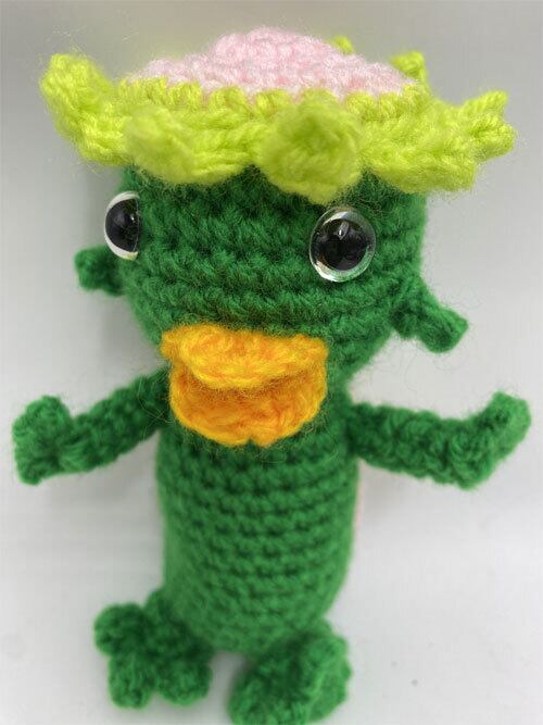 あみぐるみ カッパ 緑 | ギャラリーGODA