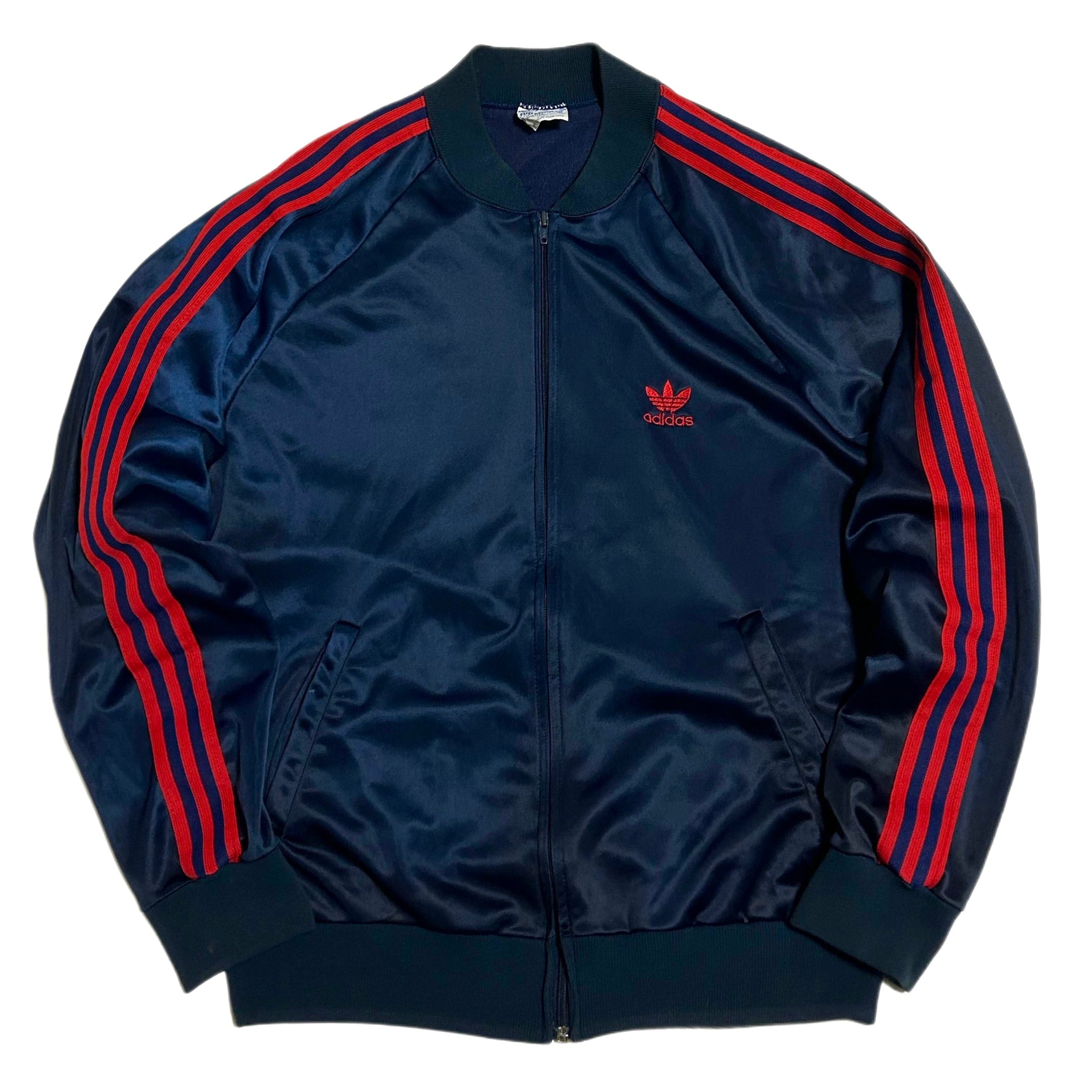 80s adidas アディダス ATP トラックジャケット ネイビー／レッド 【L