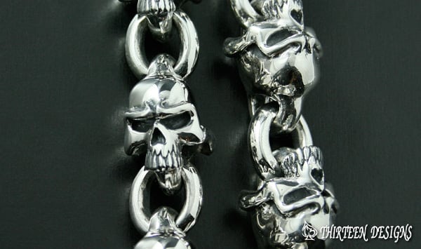 THIRTEENDESIGNS サーティーンデザインズ KWC-1 MAD SKULL WALLET