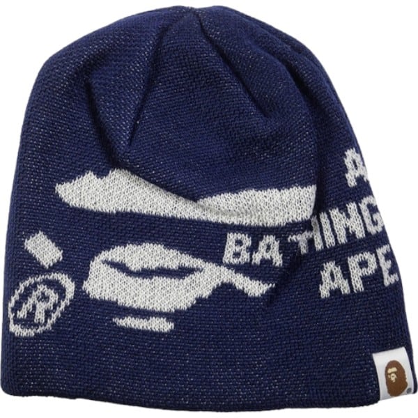 A Bathing Ape ネイビー ケーブルニット M A BATHING APE ケーブル