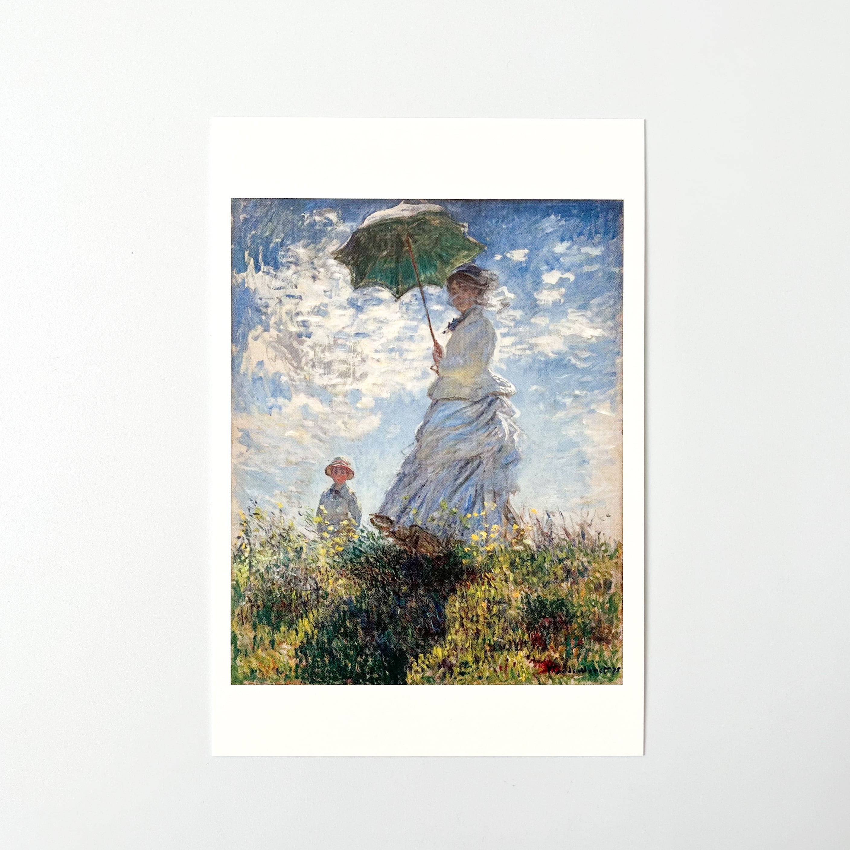 モネ アートポストカード 散歩、日傘をさす女性 | hmm, by 東京都