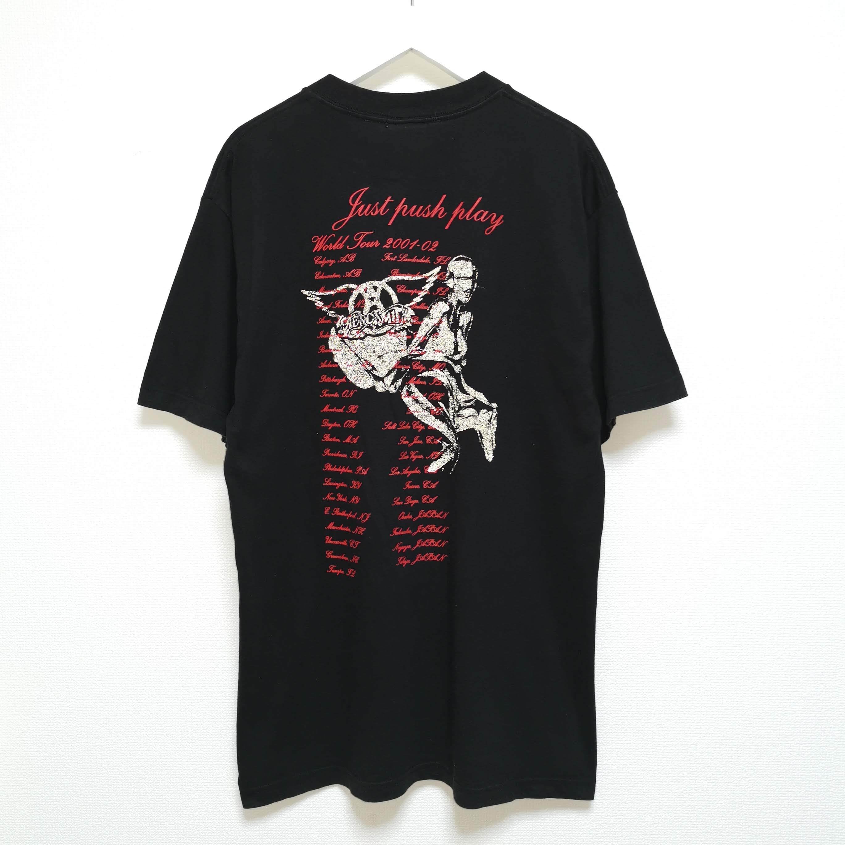 送料無料 L 00s エアロスミス AEROSMITH Tシャツ 空山基 バンT USA製