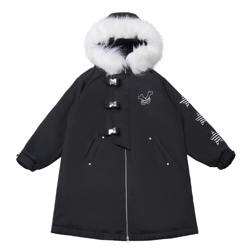 サブカル地雷系 コート モッズコート フェイクファーコート Y2K