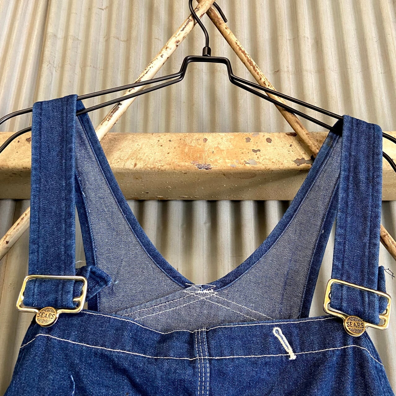 ビッグサイズ 70年代 USA製 SEARS シアーズ デニム オーバーオール