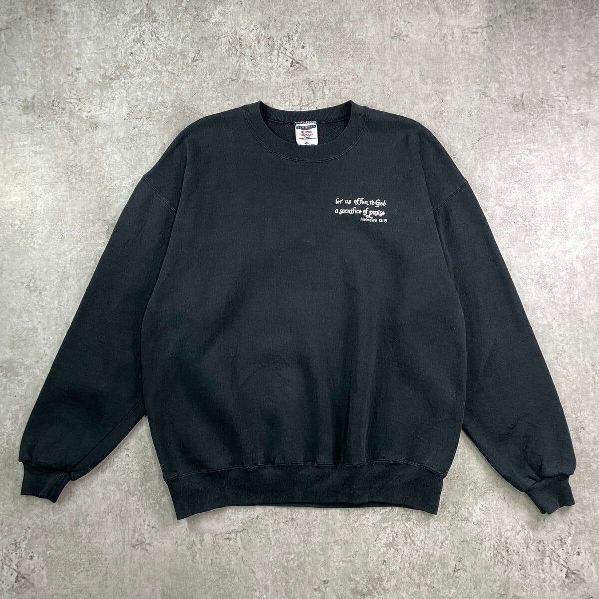 90年代 USA製 JERZEEZ メッセージプリント スウェットシャツ メンズXL