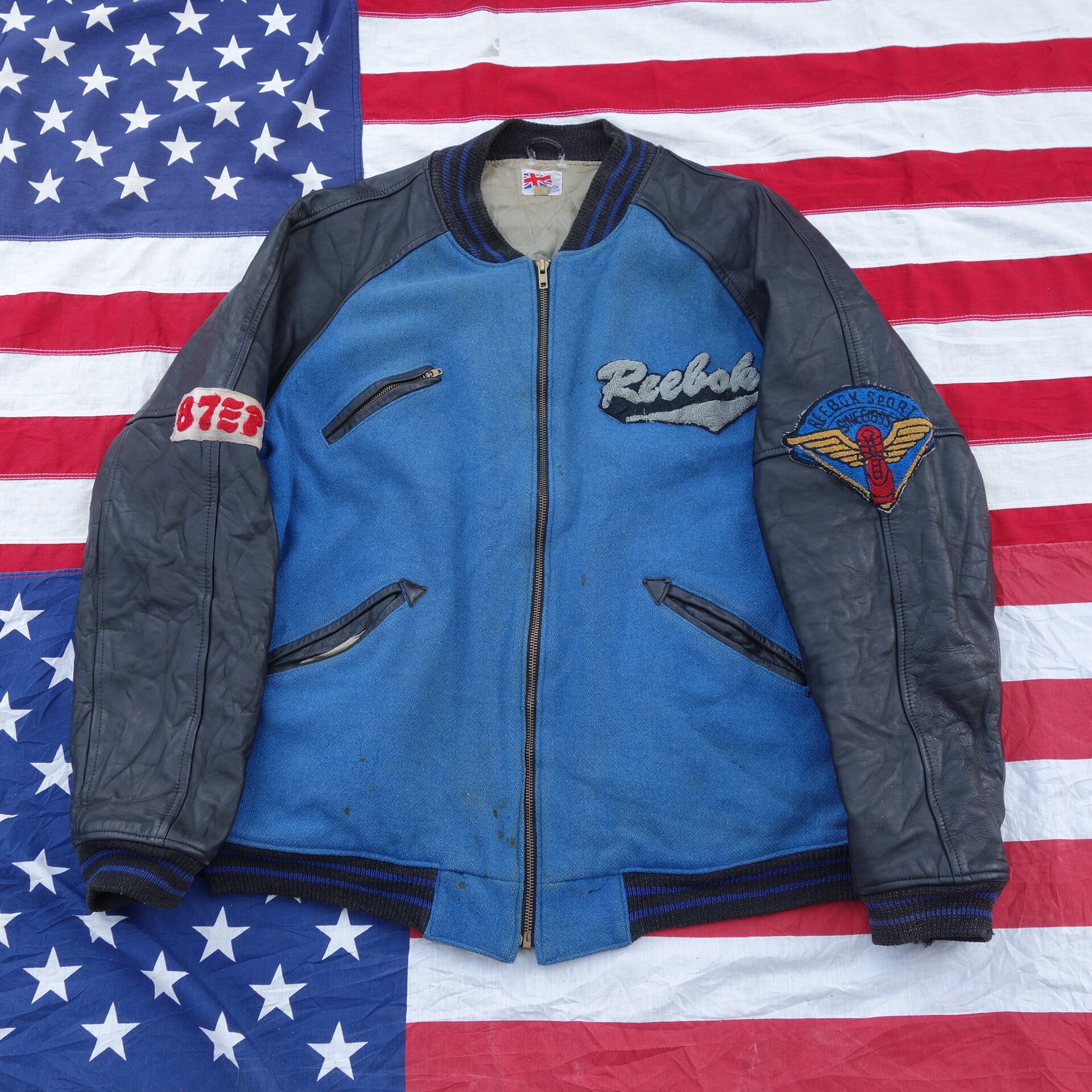 80's〜90's【USA製】Reebok(リーボック) ヴィンテージ ウールレザー