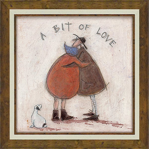 サムトフト「小さな愛」Mサイズ ゲル加工アート アートフレーム 絵画