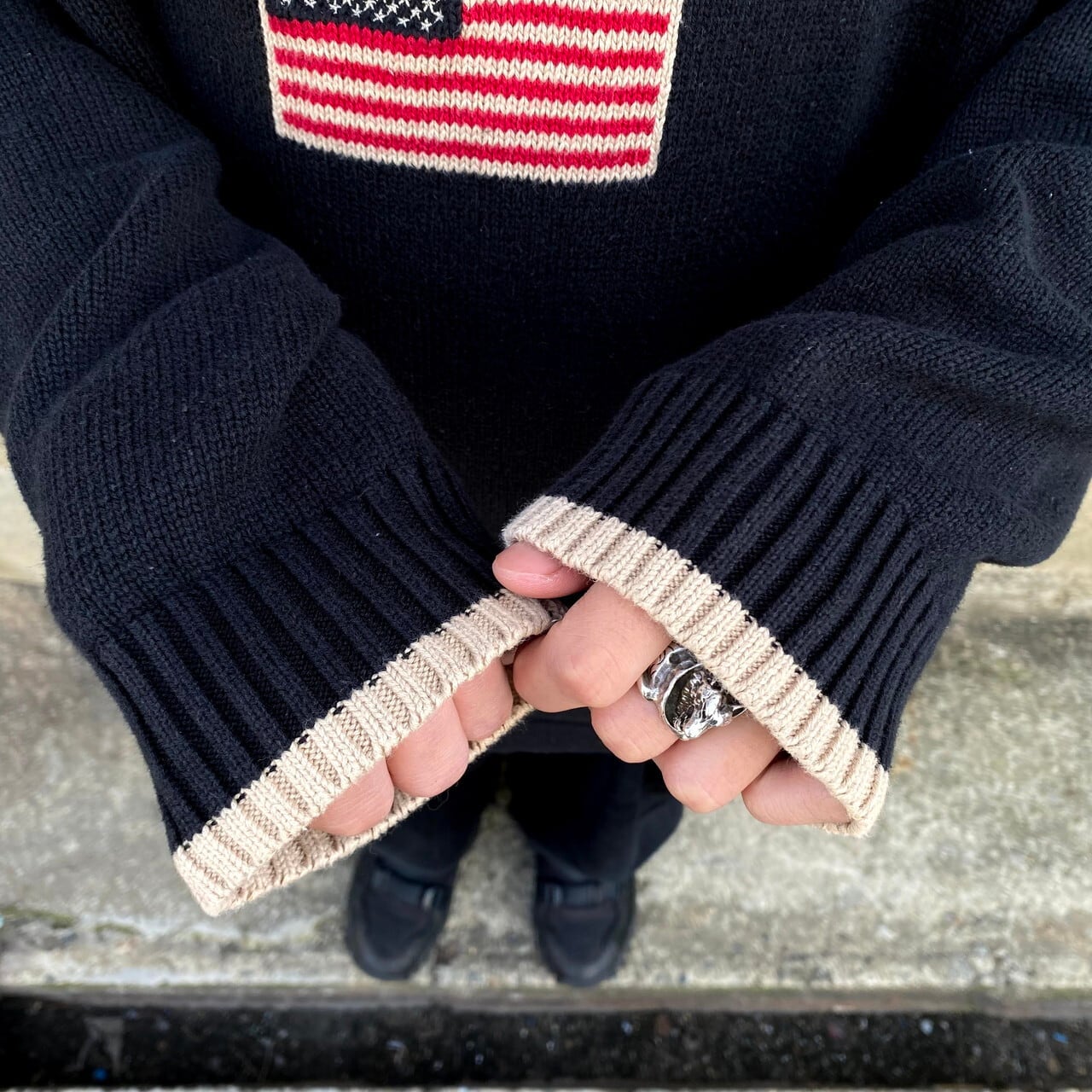 90年代 CHAPS Ralph Lauren チャップス ラルフローレン 星条旗