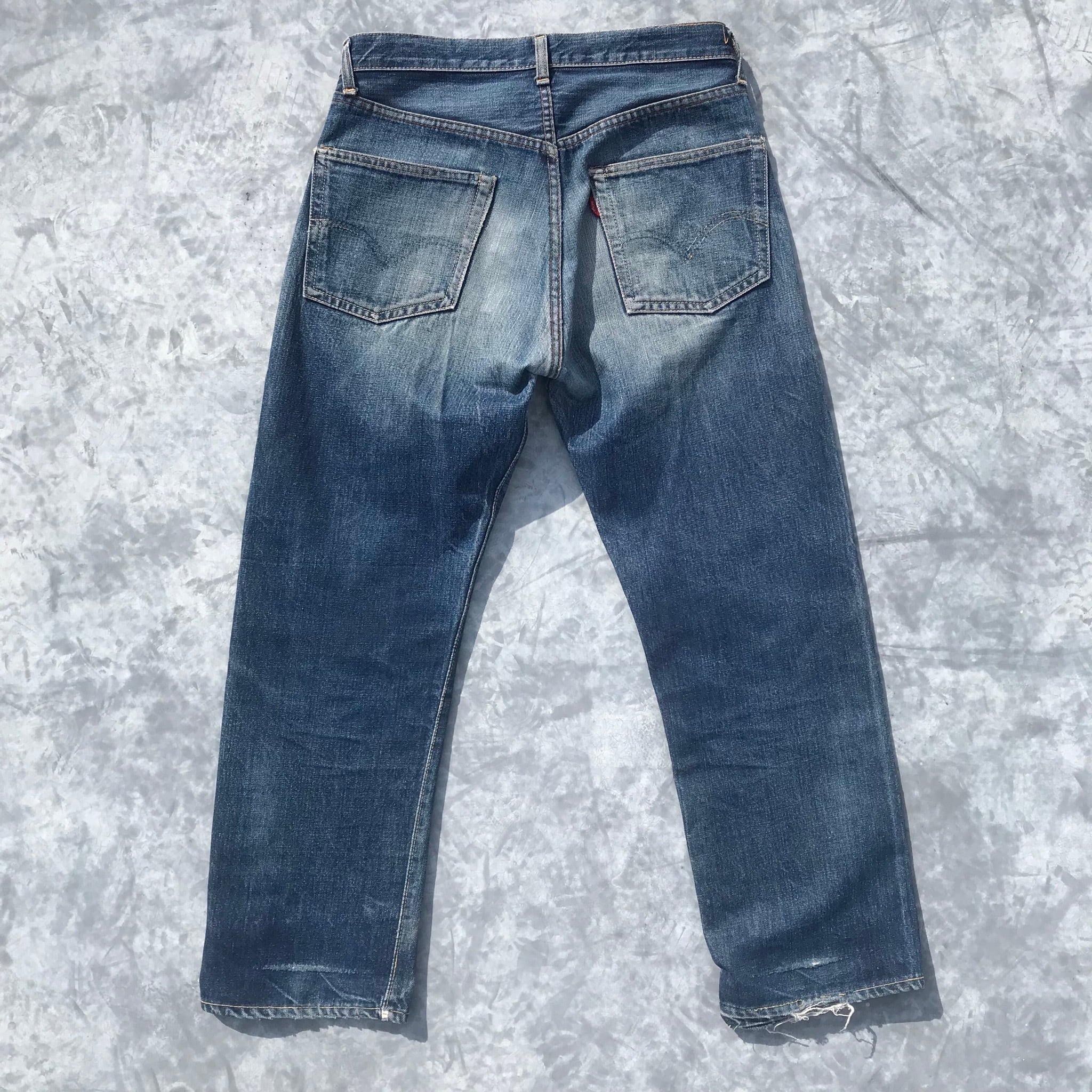 60's LEVI'S リーバイス 501 Big E 足長R 刻印J ウエストシングル 不