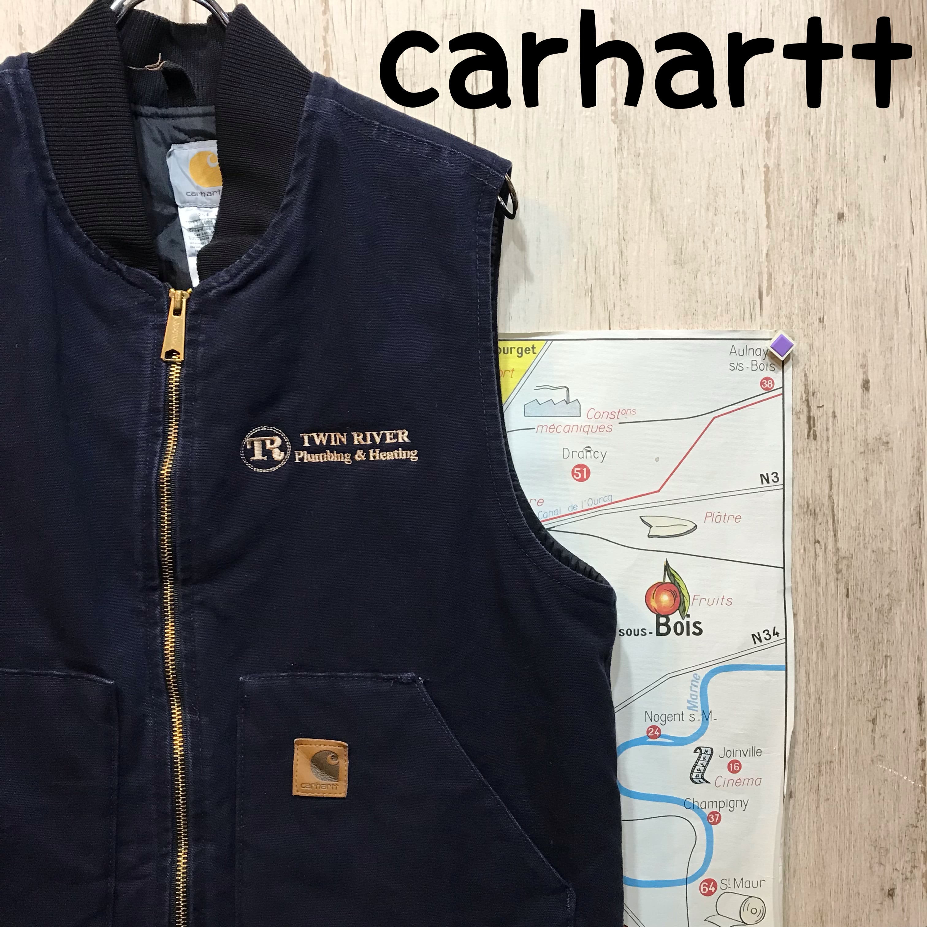 25AW 2万5300円 Carhartt ダックベスト M carhartt カーハート ダック