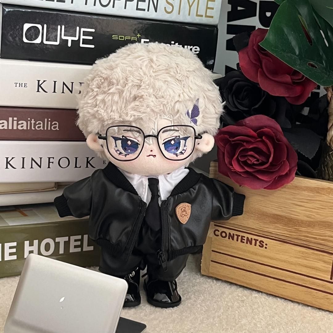 着せ替え ぬいぐるみ服 20cm ぬい服 Tシャツ メガネ付き 推しぬい 綿