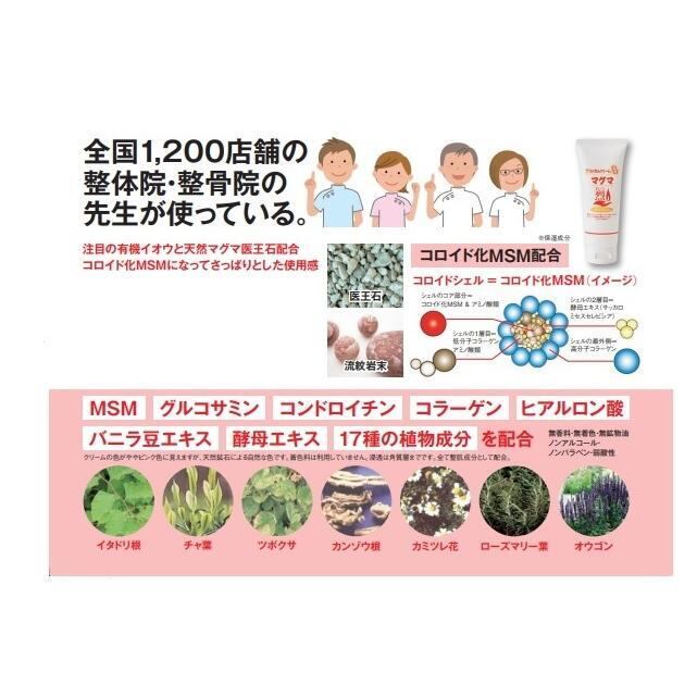 らくちん温感マグマクリーム 100g×4個セット らくちん温感マグマ