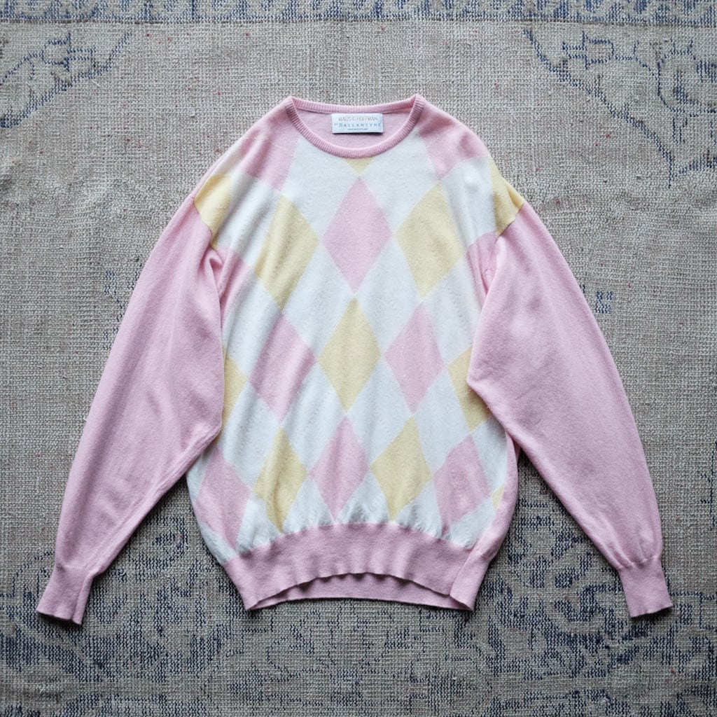BALLANTYNE カシミアセーター ニット ピュアカシミヤ アーガイル