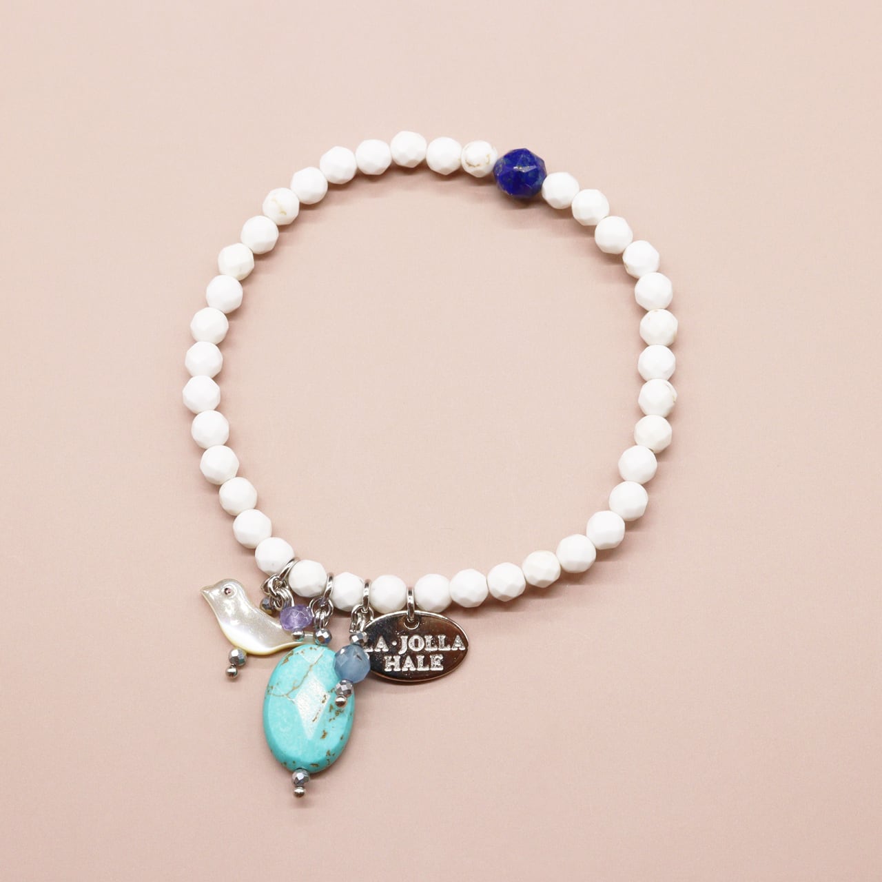 Lovely Zoo】マグネサイト×マグネサイトターコイズ×マザーオブパール