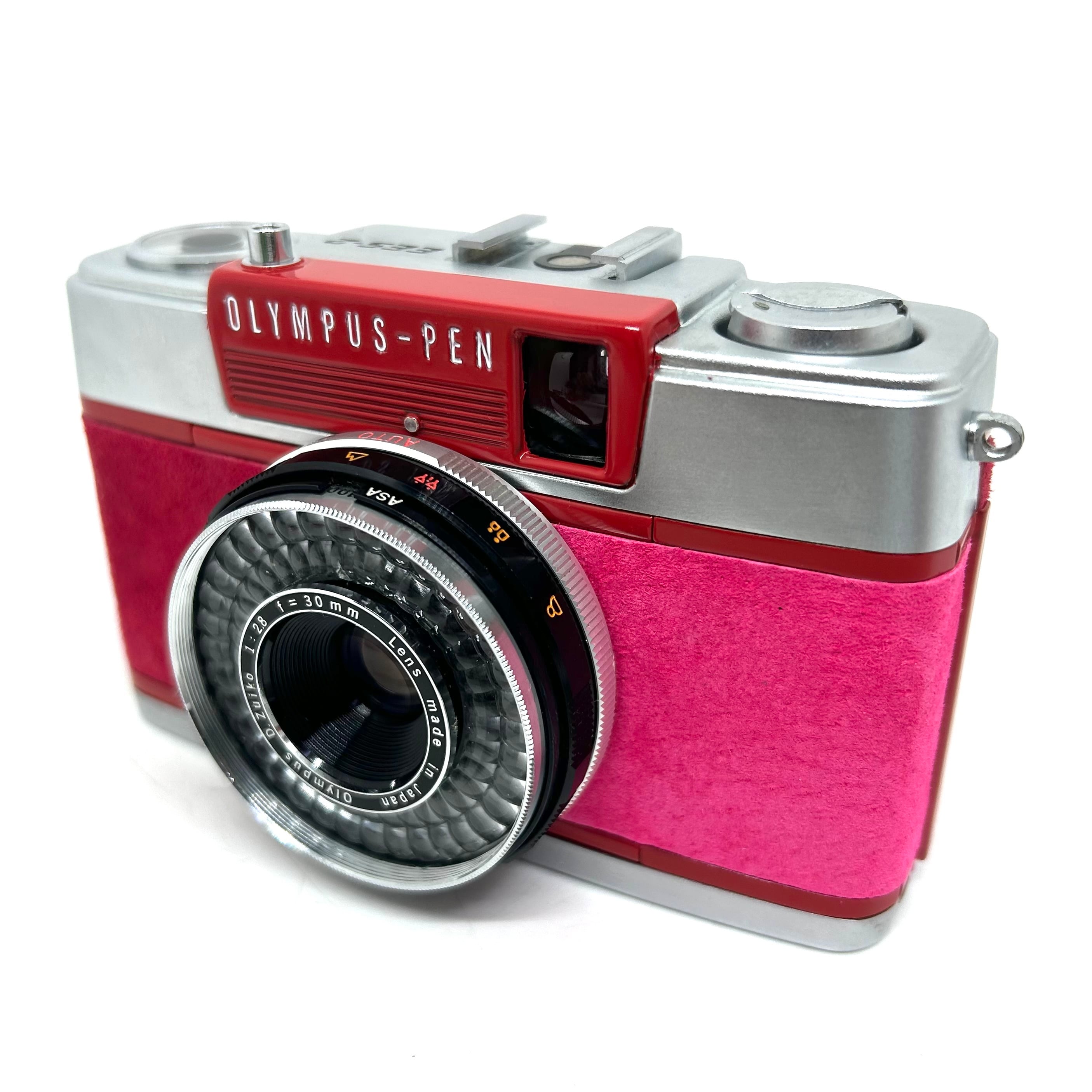 24-146リメイクカメラ OLYMPUS PEN-EES-2 （レッド・ショッキング