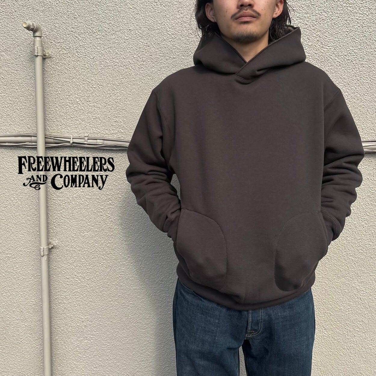 FREEWHEELERS / フリーホイーラーズ / ”ATHLETIC SWEAT HOODIE” JET