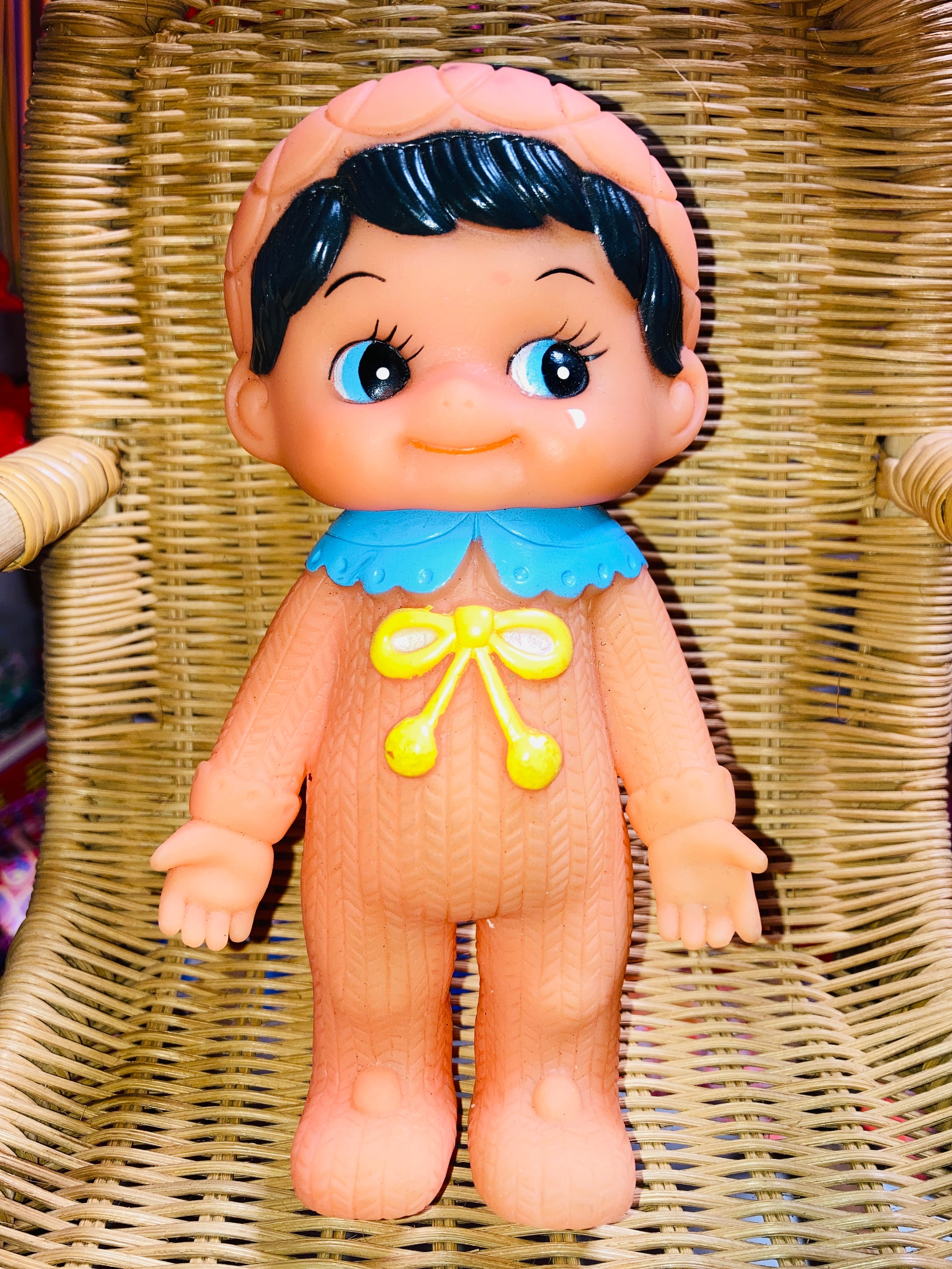 当時物 レア ソフビ 鳴笛付き フィギュア チャーミー レトロ 置物 人形