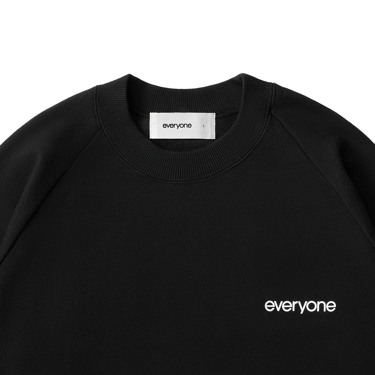 everyone original logo crew sweat (BLACK) | everyone