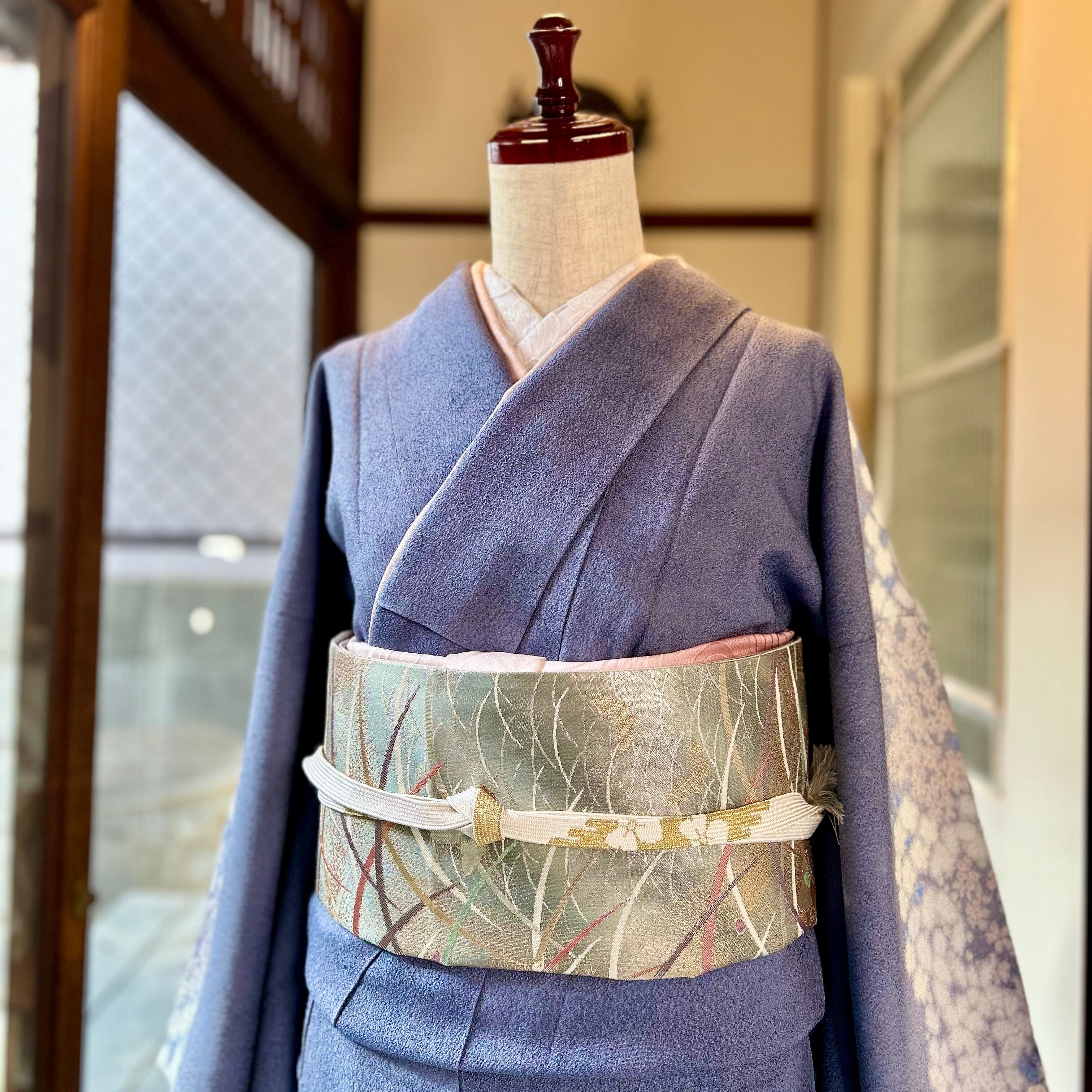 tall＊桜花爛漫＊訪問着セット 桜 相良刺繍 青藤 卒業式 入学式 訪問着