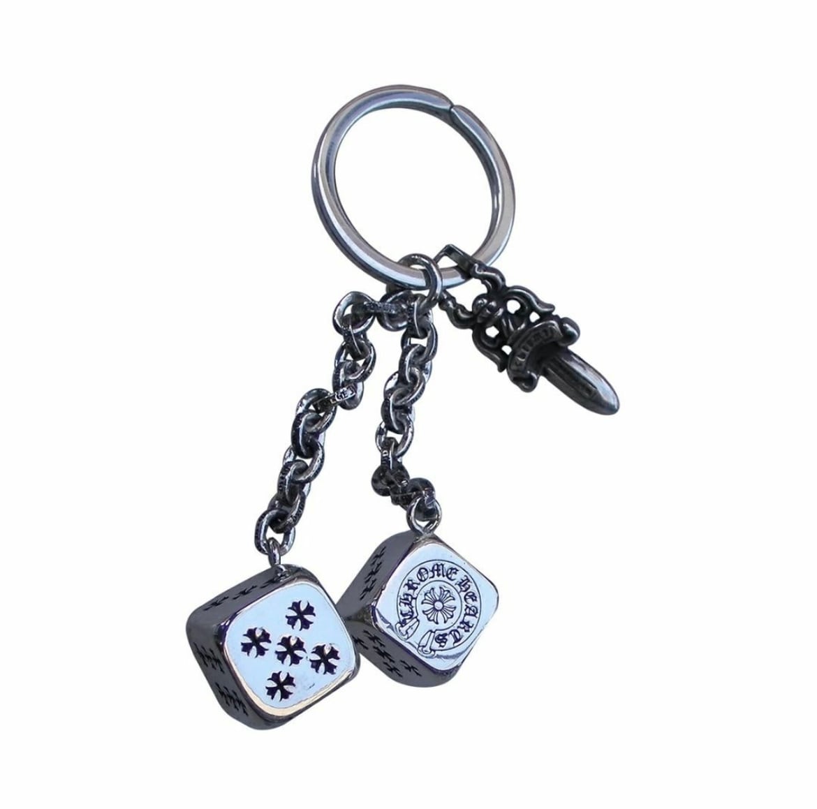 CHROME HEARTS クロムハーツ サイコロ ダイス キーリング キーチェーン