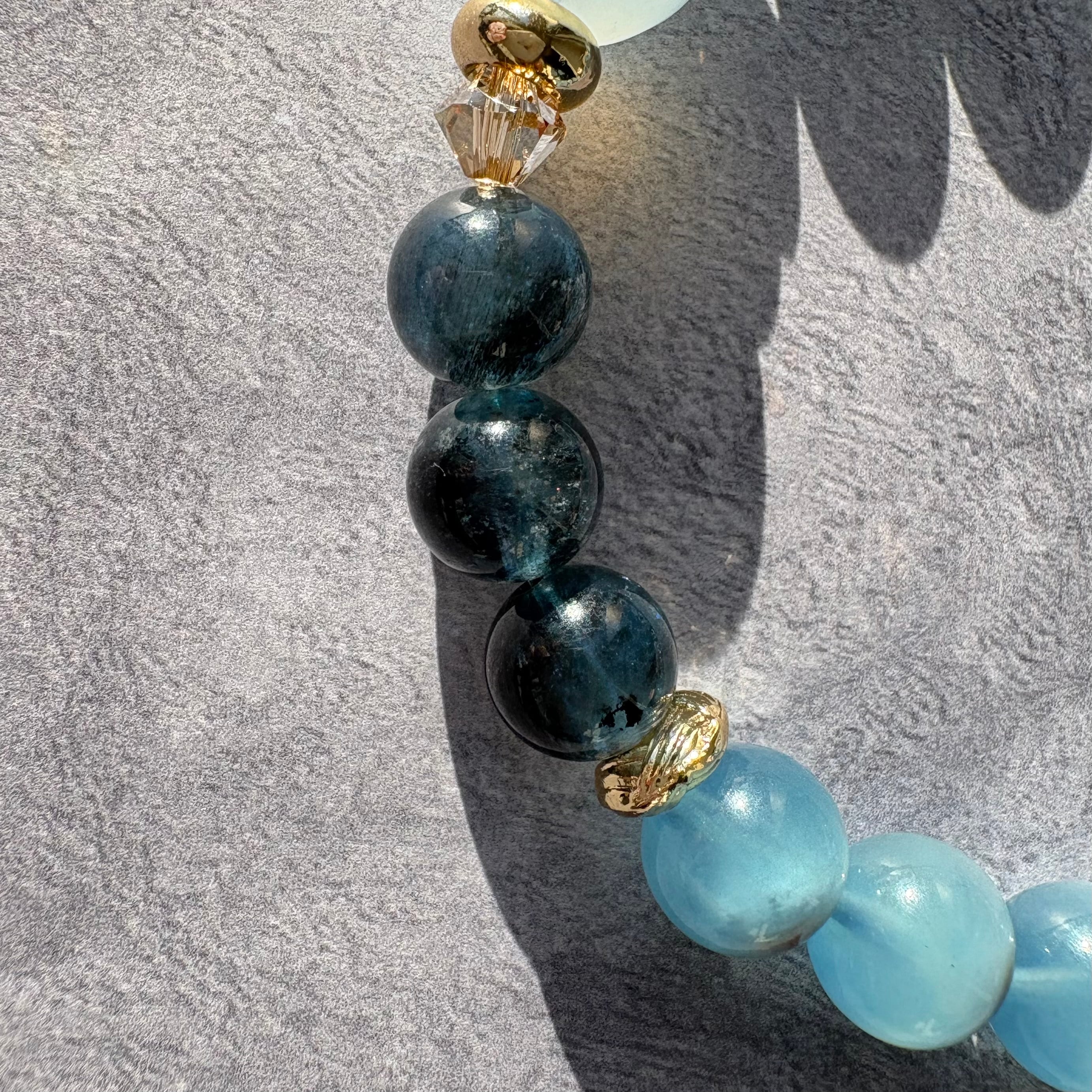 癒しの石3種のアクアマリン✶マトリックスアクアマリン×モスアクア