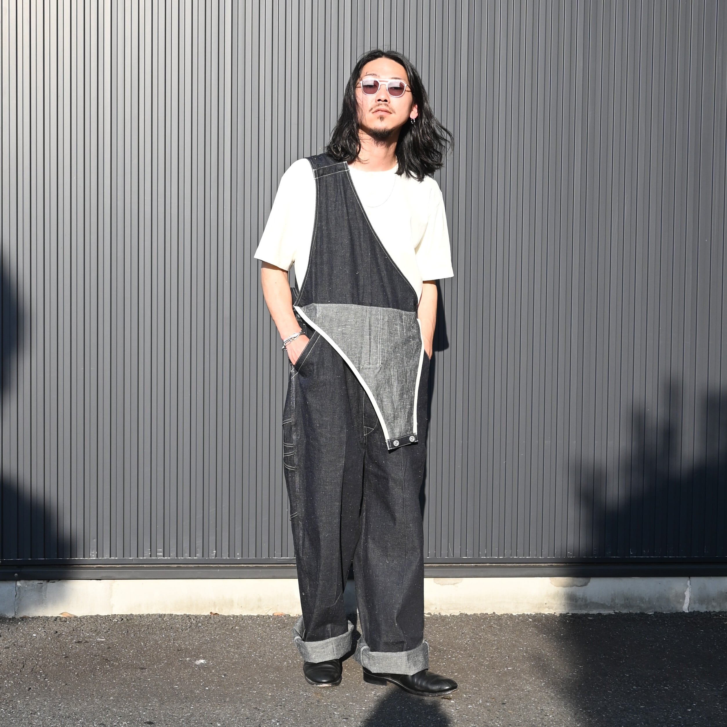 OLD JOE / CROSS SHOULDER ANVIL OVERALLS | GANKO