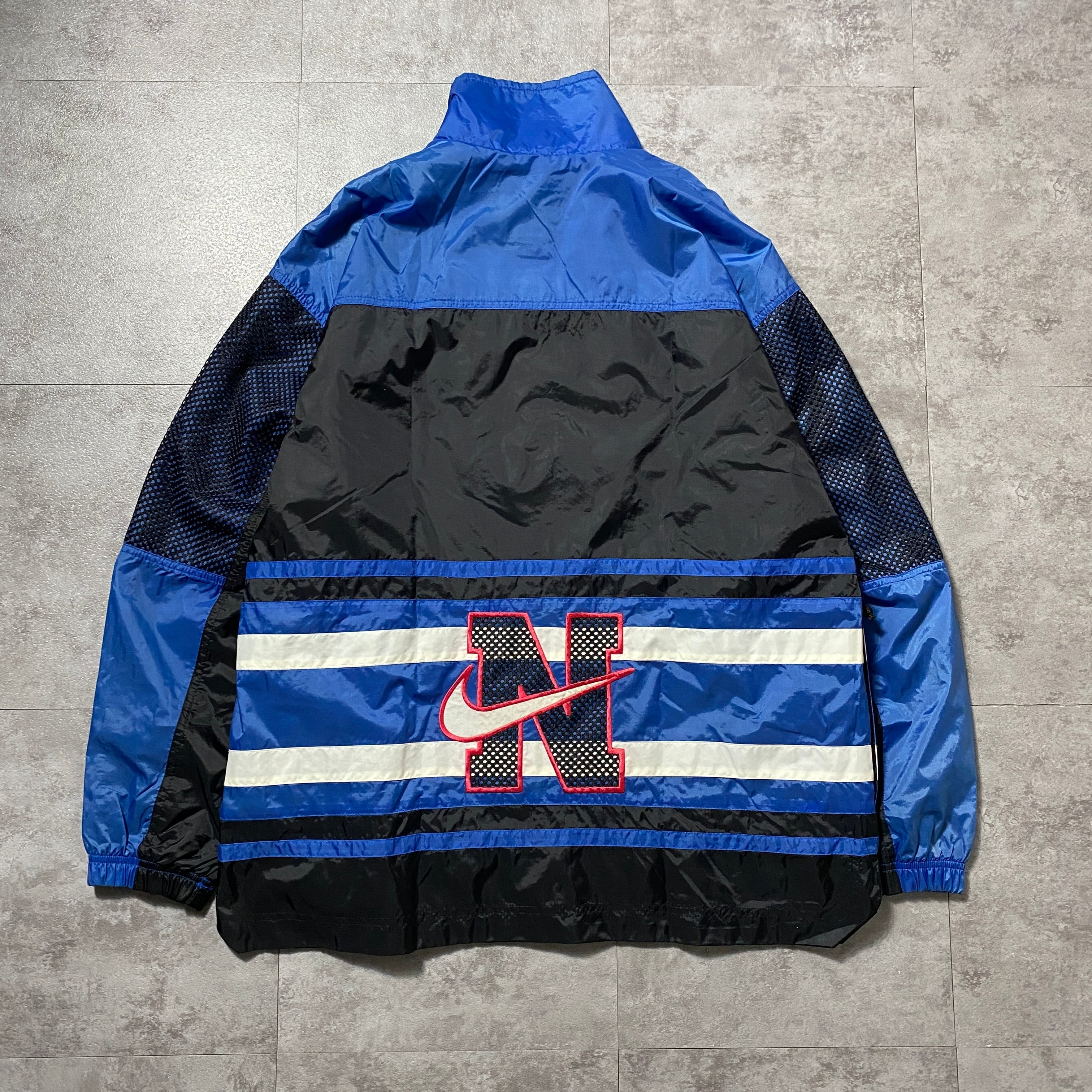 90's NIKE ナイキ スウォッシュ 刺繍ワンポイント バックロゴ メッシュ