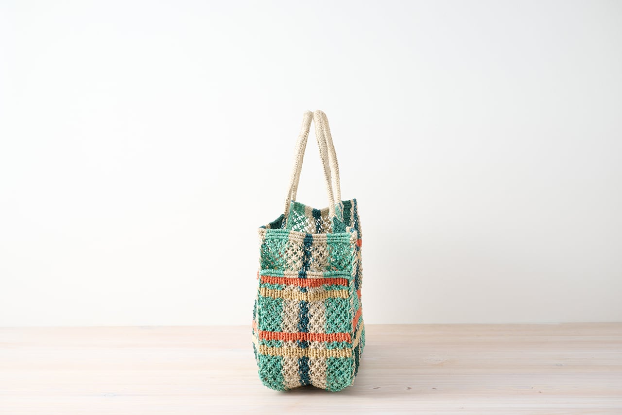 the Jacksons ジュートトートバッグ／チェック | 中村江里子