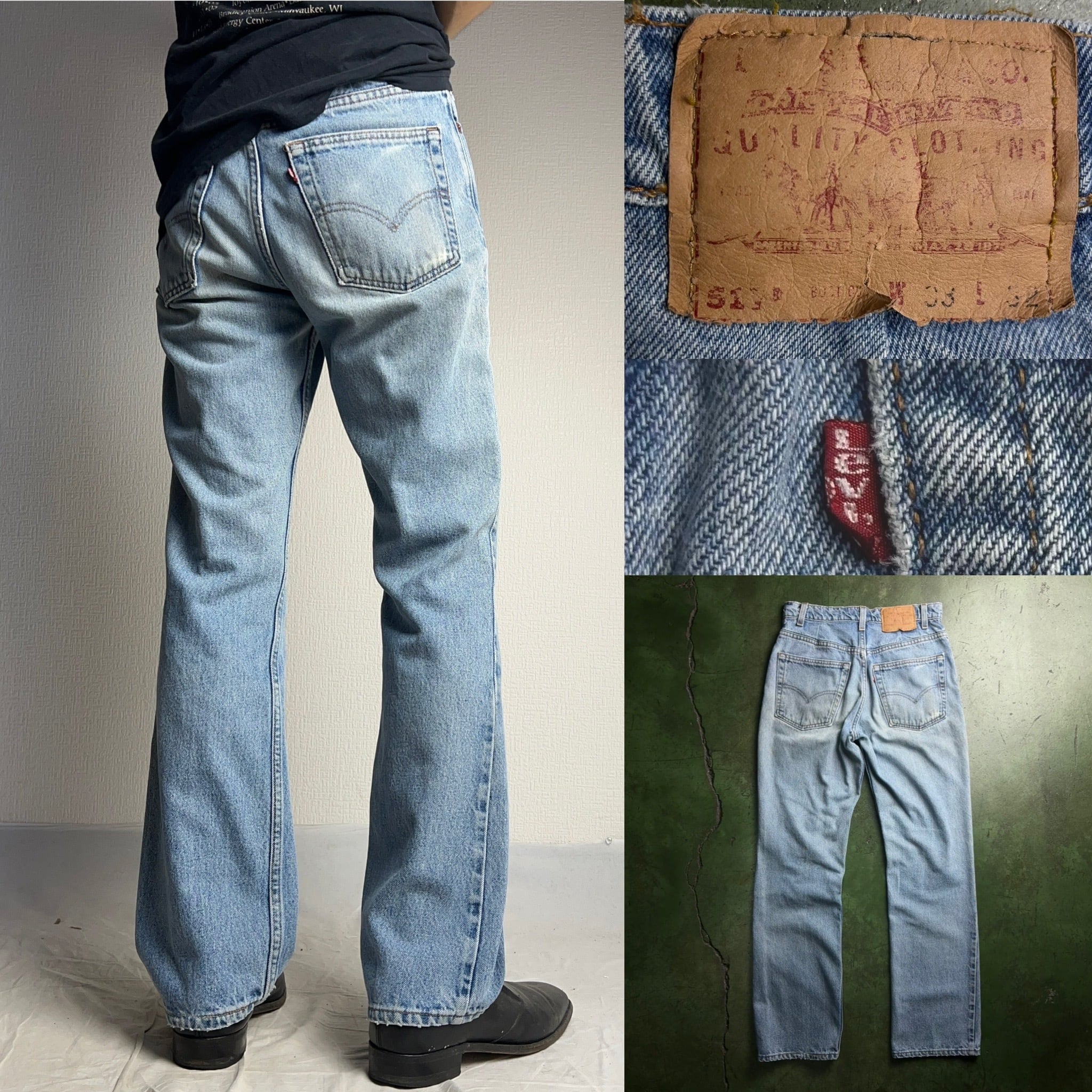 90's~00's Levi's 517 Bootcut Denim Pants USA製 W30.5 90年代