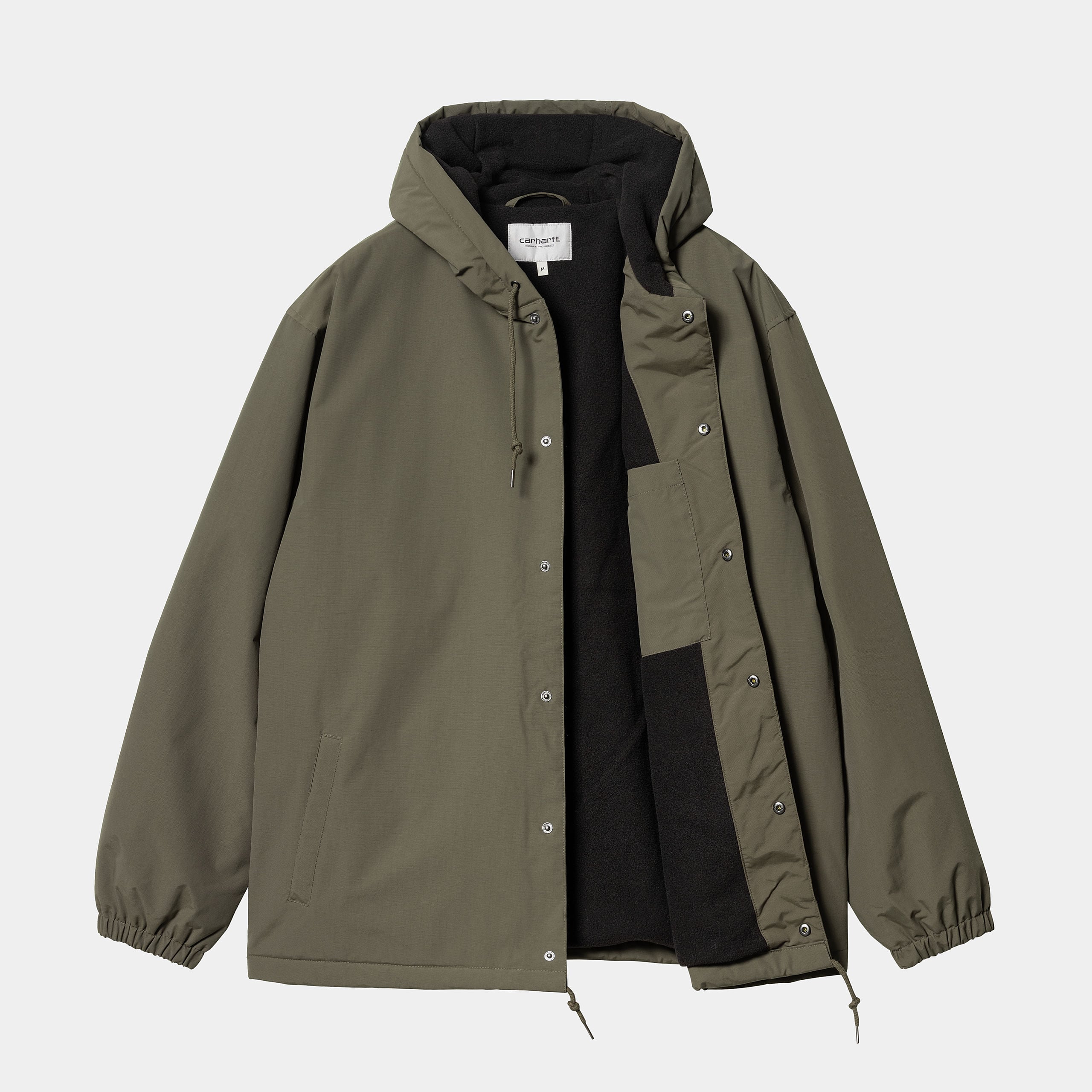 CARHARTT HOODED COACH JACKET CYPRESS/BLACK | Room