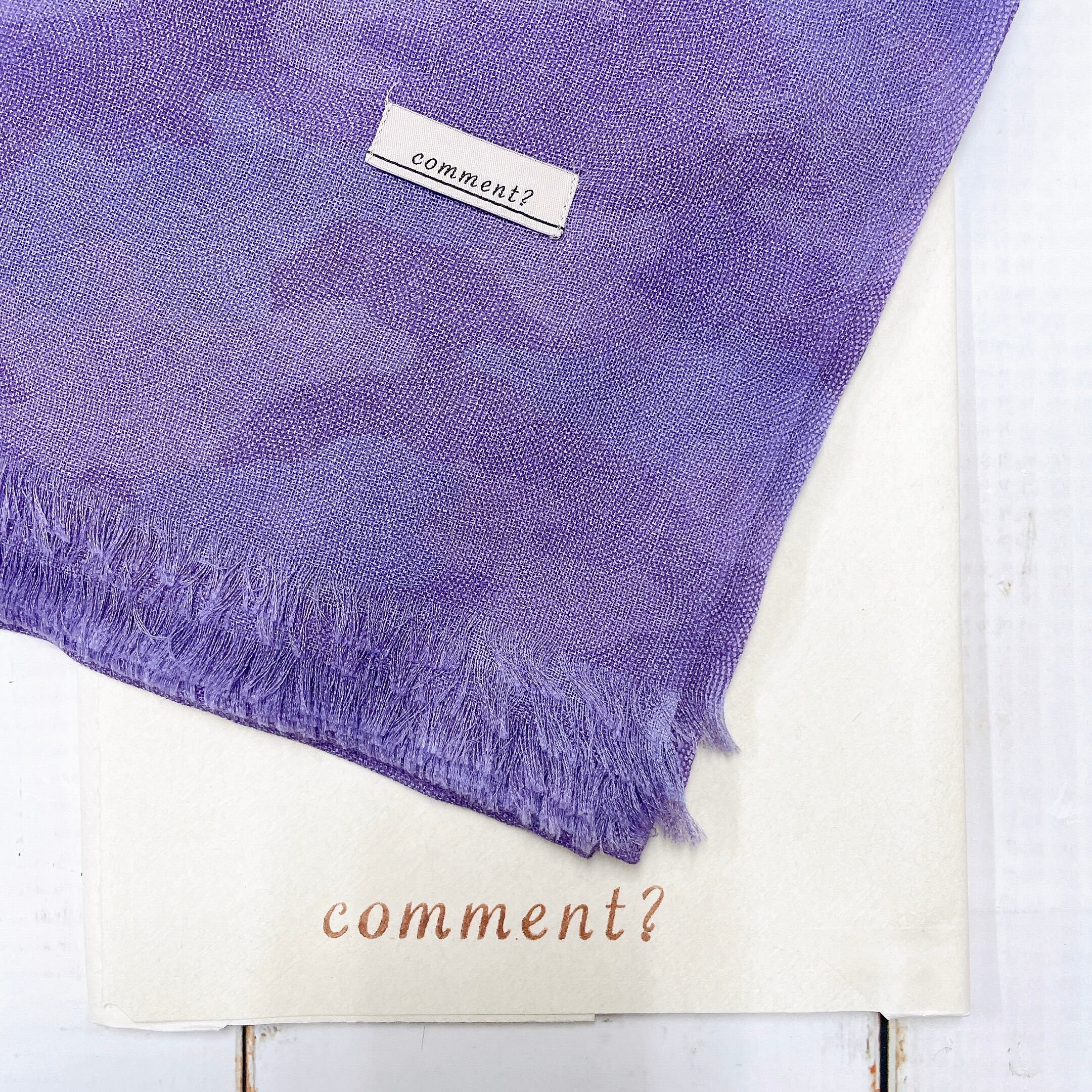 送料無料】廣瀬染場 江戸小紋 comment ? シルクカシミアストール