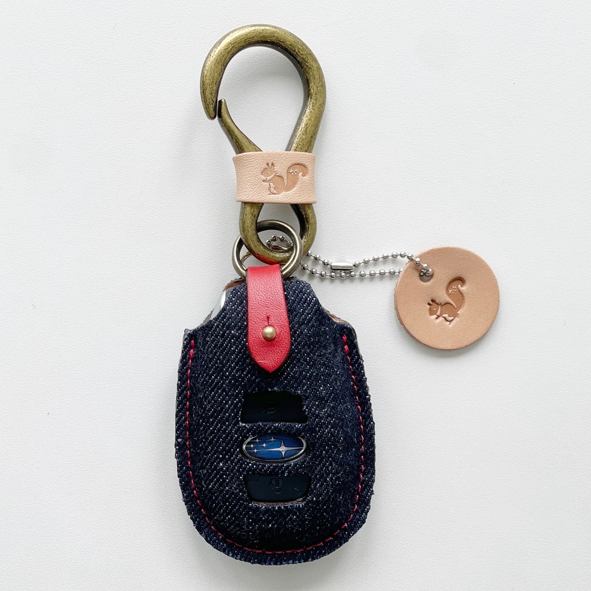 伊の蔵・レザー×スバリス】カラビナキーホルダー | スバリスの森