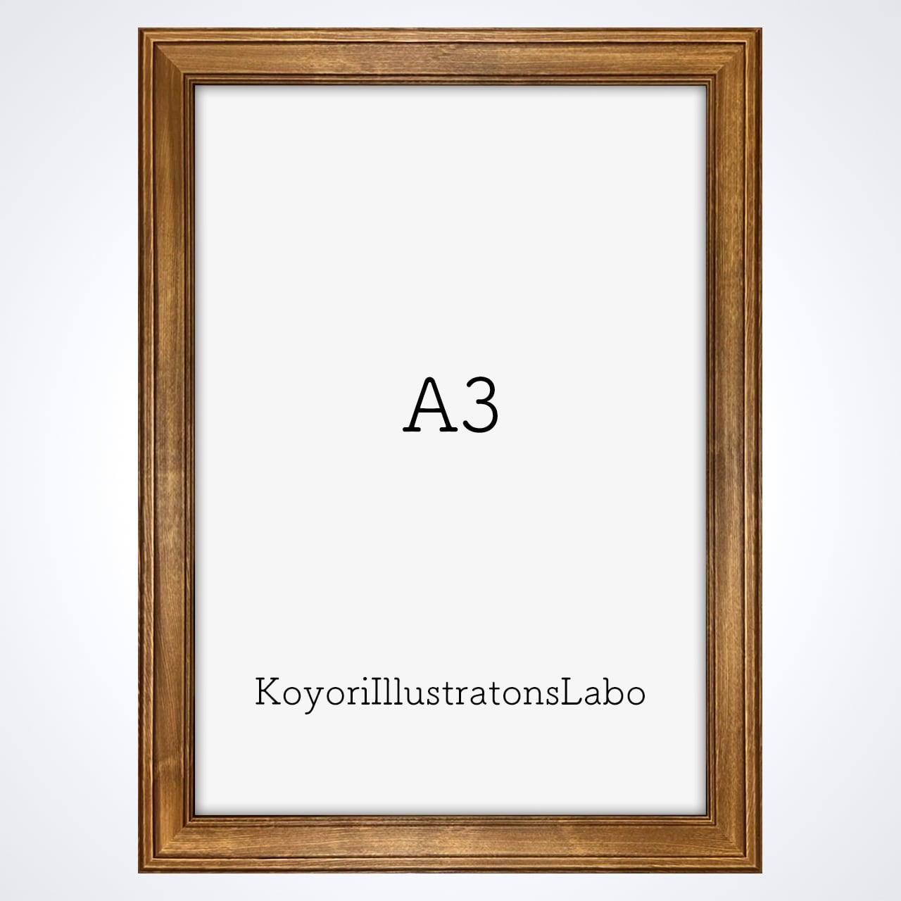 額縁 木製フレーム A3 | 似顔絵 ウェルカムボード Koyori Illustration