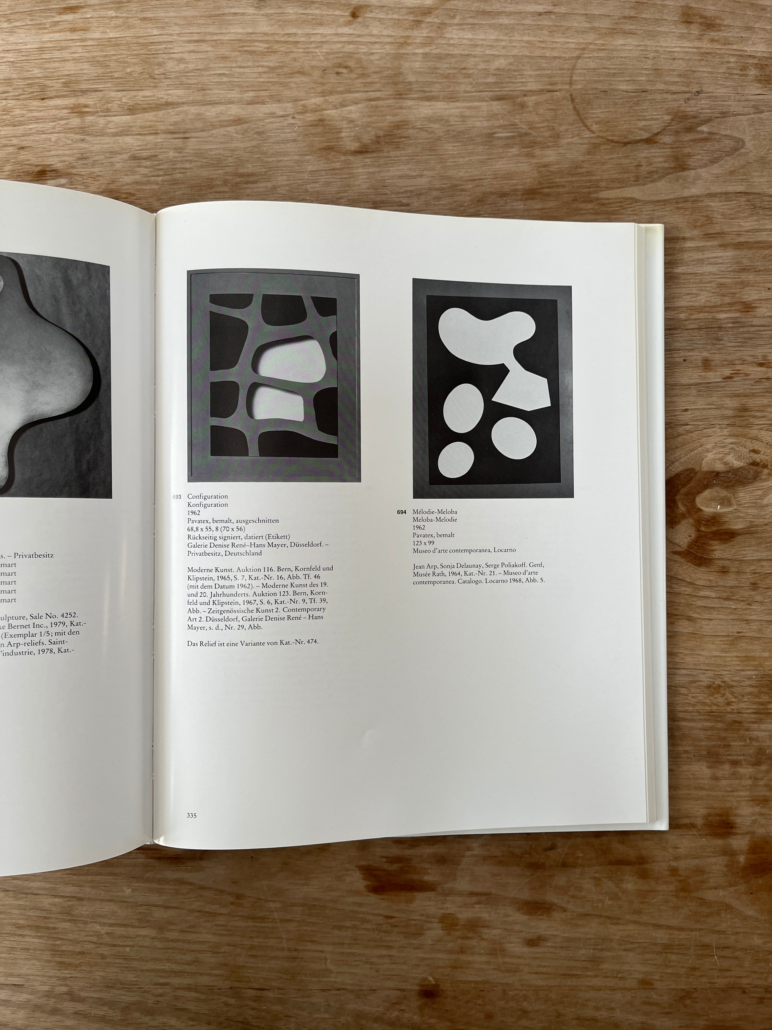 Hans Arp, Die Reliefs Oeuvre-Katalog (German, English, French