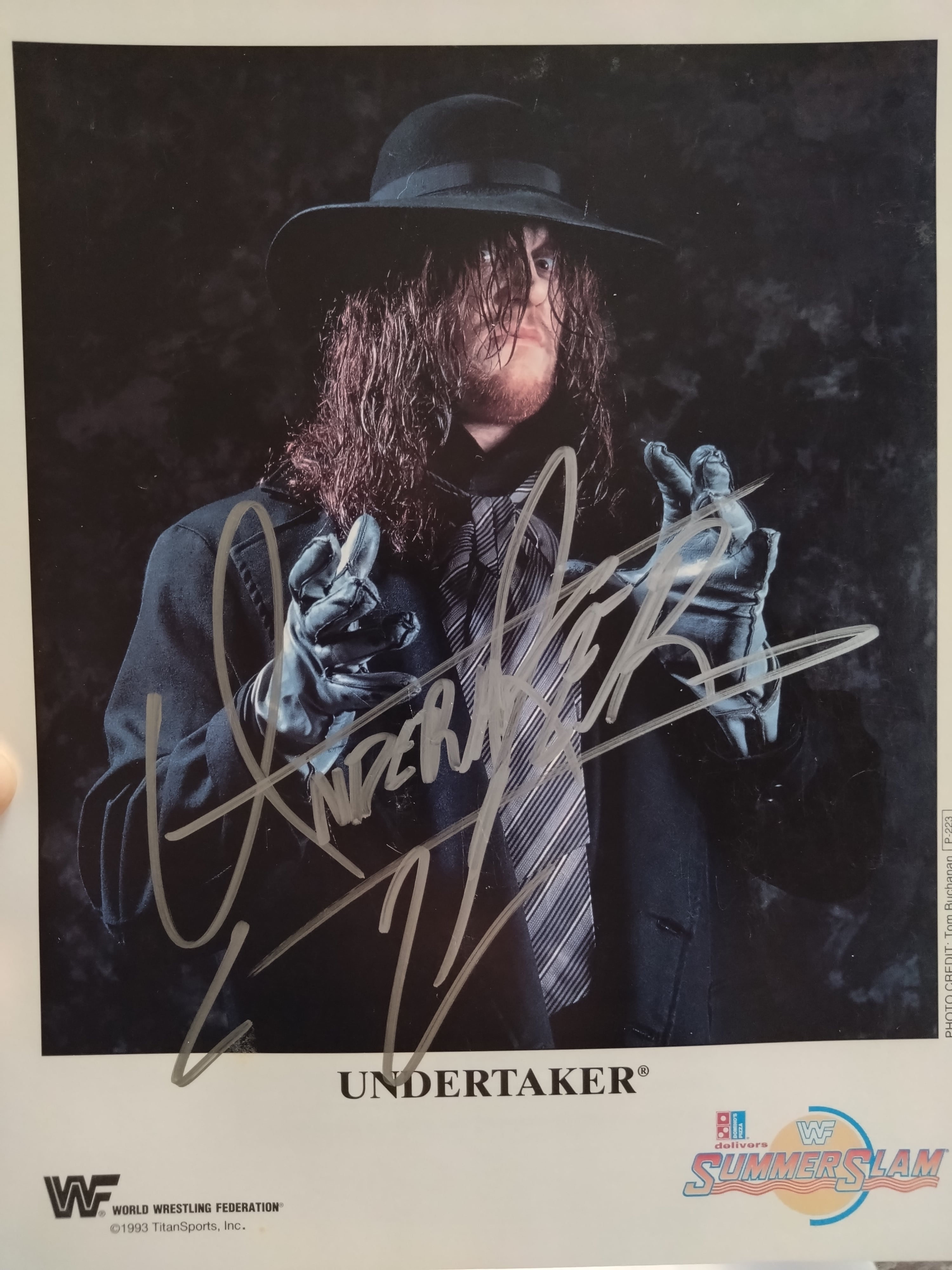 WWE アンダーテイカー 直筆サイン 公式 WWE アンダーテイカー 直筆