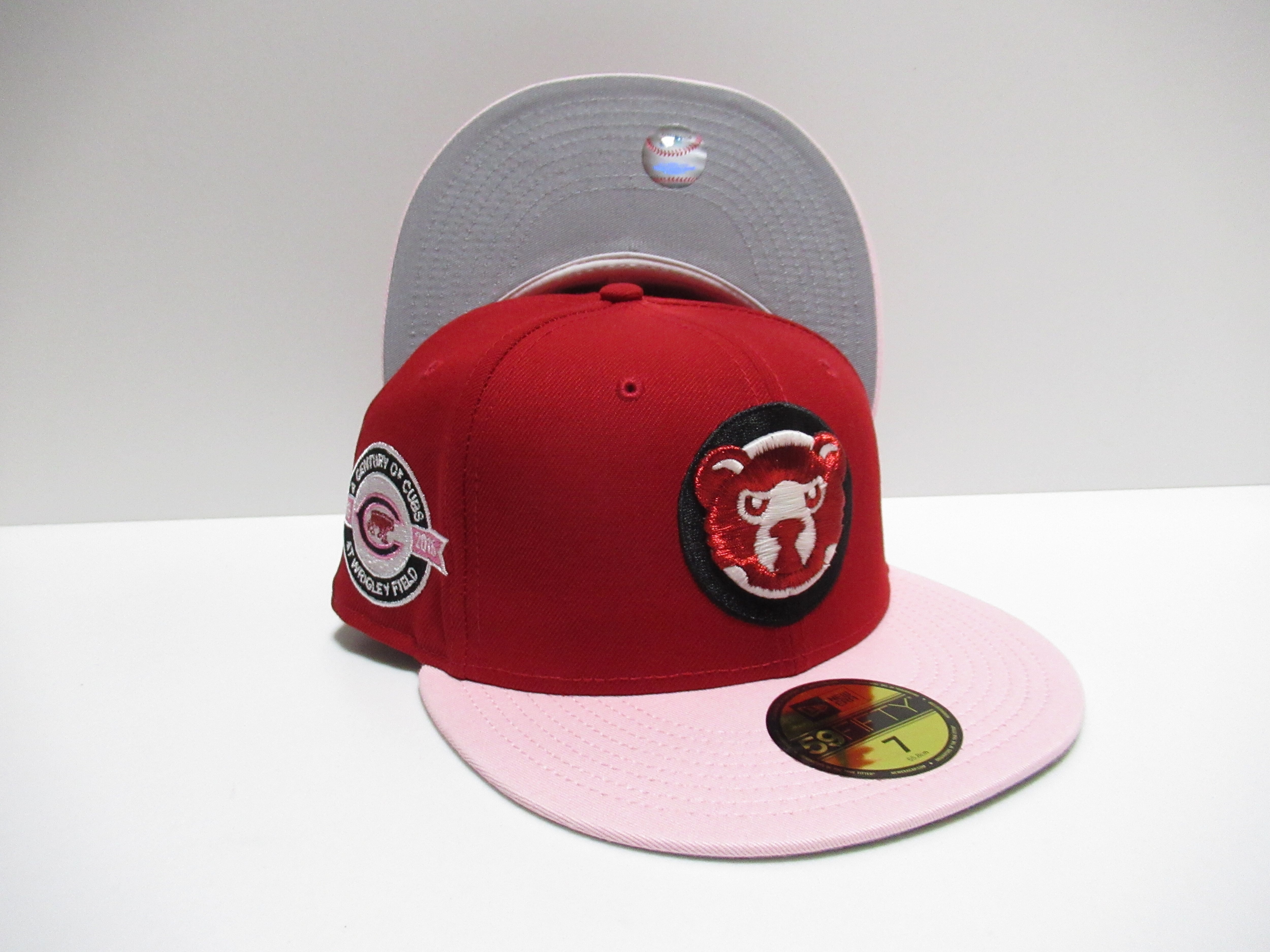 Exclusive NEW ERA 59fifty Chicago Cubs シカゴ・カブス Red×Pink